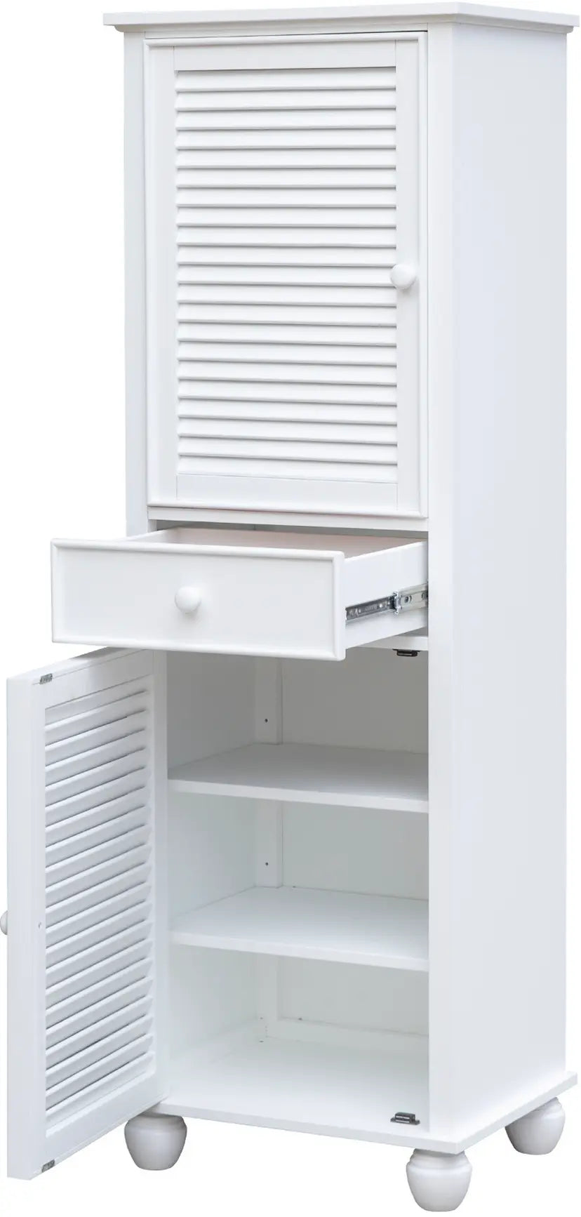 1145-0150 Cottage Creek Nantucket Tall Cabinet (White) - Image 3