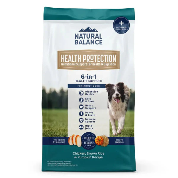 Natural Balance Health Protection Adult Chicken, Brown Rice & Pumpkin Dry Dog Food 24lb - Image 1