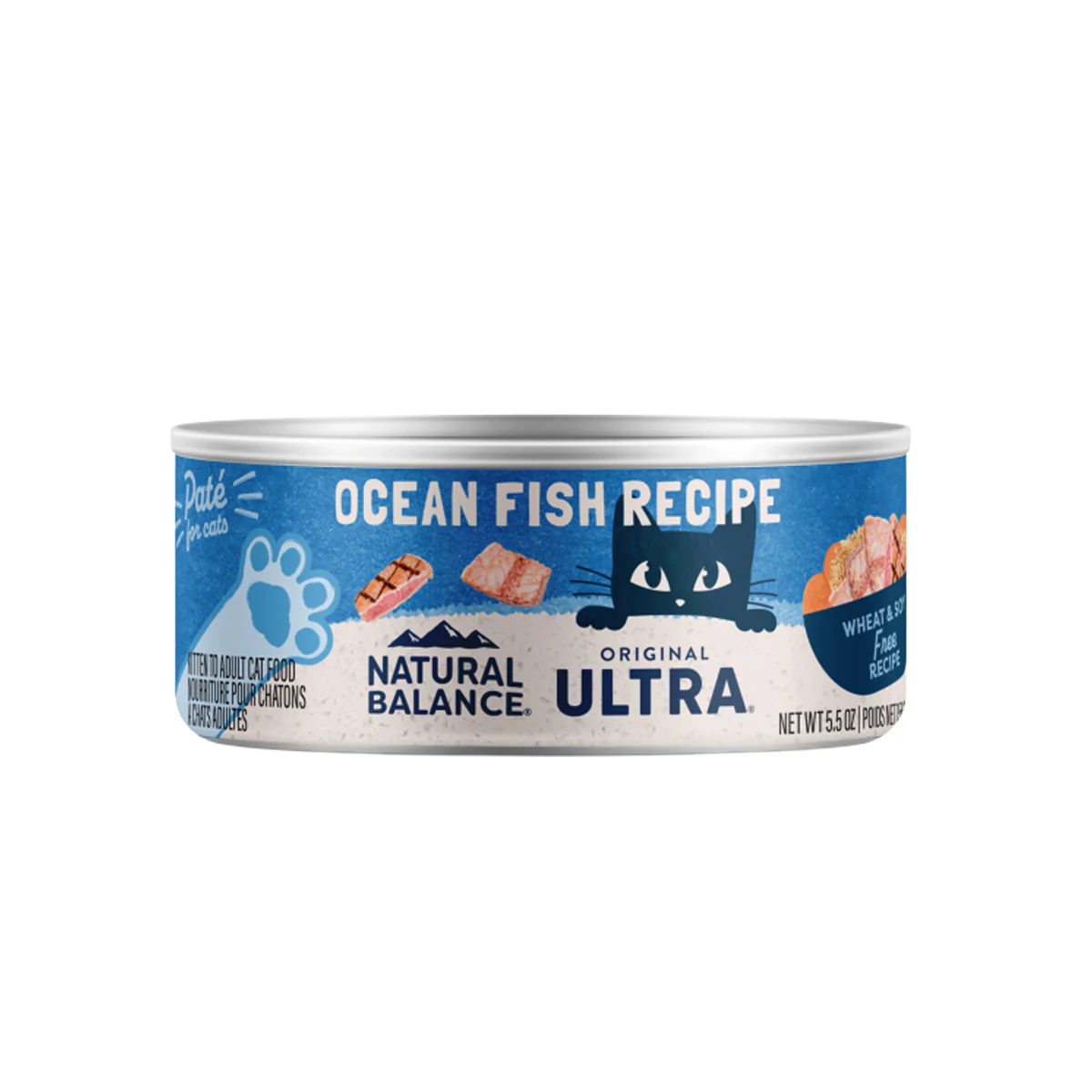 Natural Balance Pate Cat Food, Ocean Fish, 5.5oz Can - Image 1