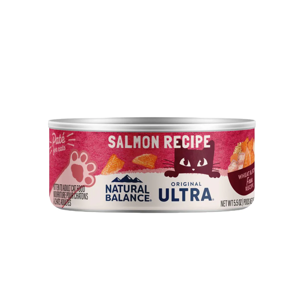 Natural Balance Pate Cat Food, Salmon, 5.5oz Can - Image 1