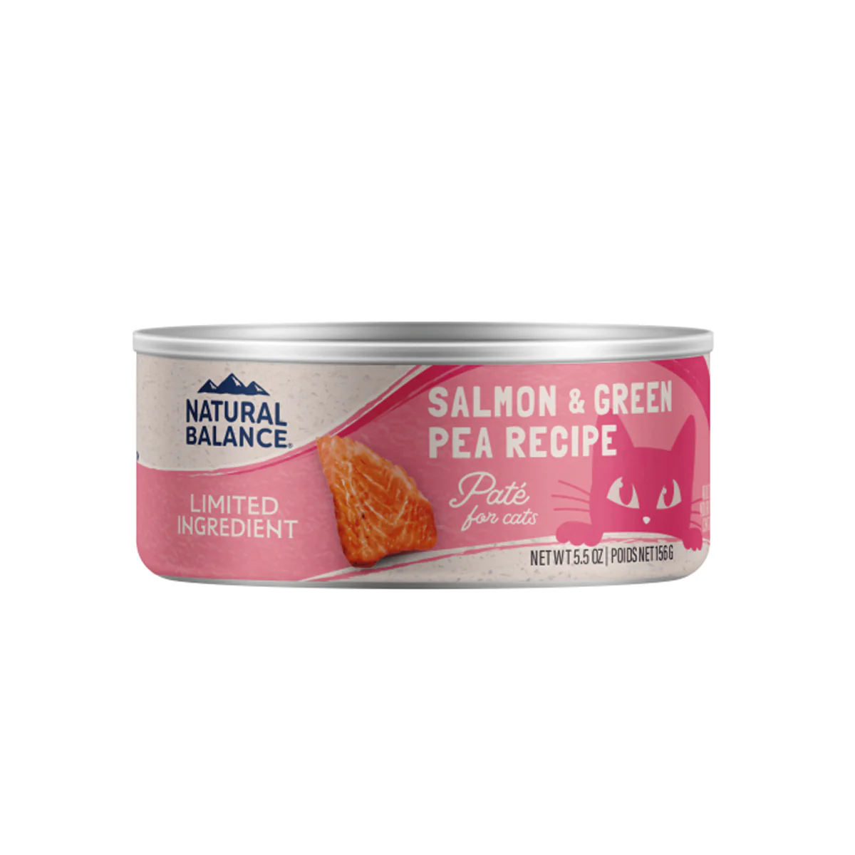 Natural Balance Limited Ingredient Diet Pate Cat Food, Salmon & Green Pea, 5.5oz Can - Image 1