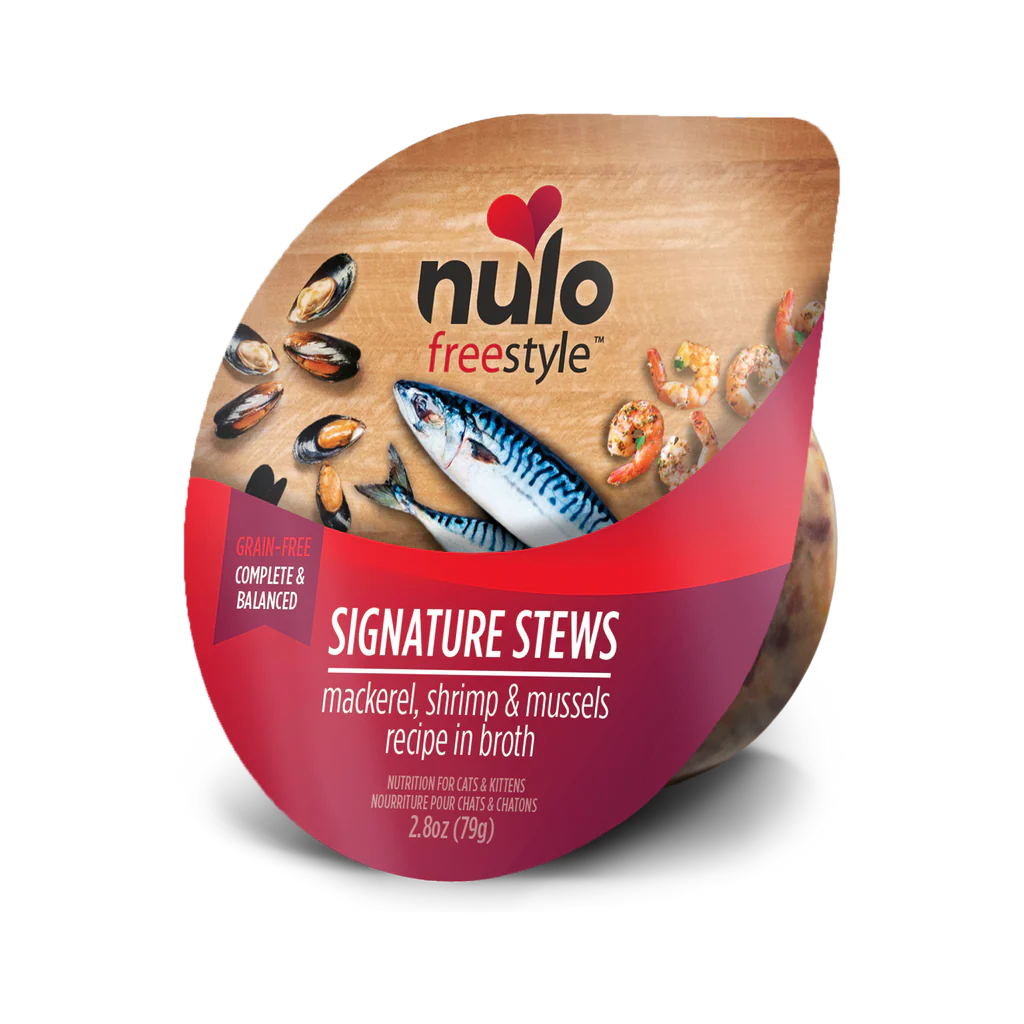 Nulo Freestyle 2.8oz Cat Food Stew Mackeral Shrim and Mussels - Image 1