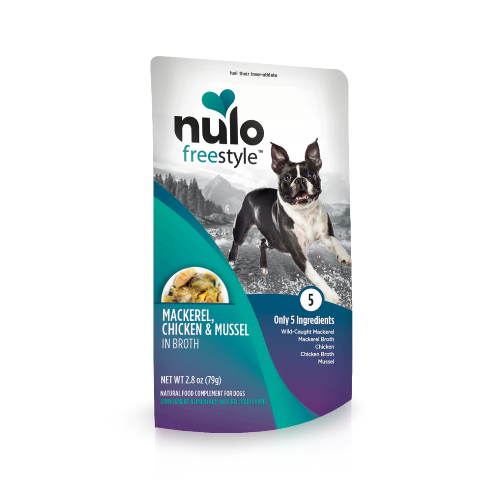 Nulo Freestyle Grain Free Dog Food Pouch 2.8oz Mackeral and Mussels - Image 1