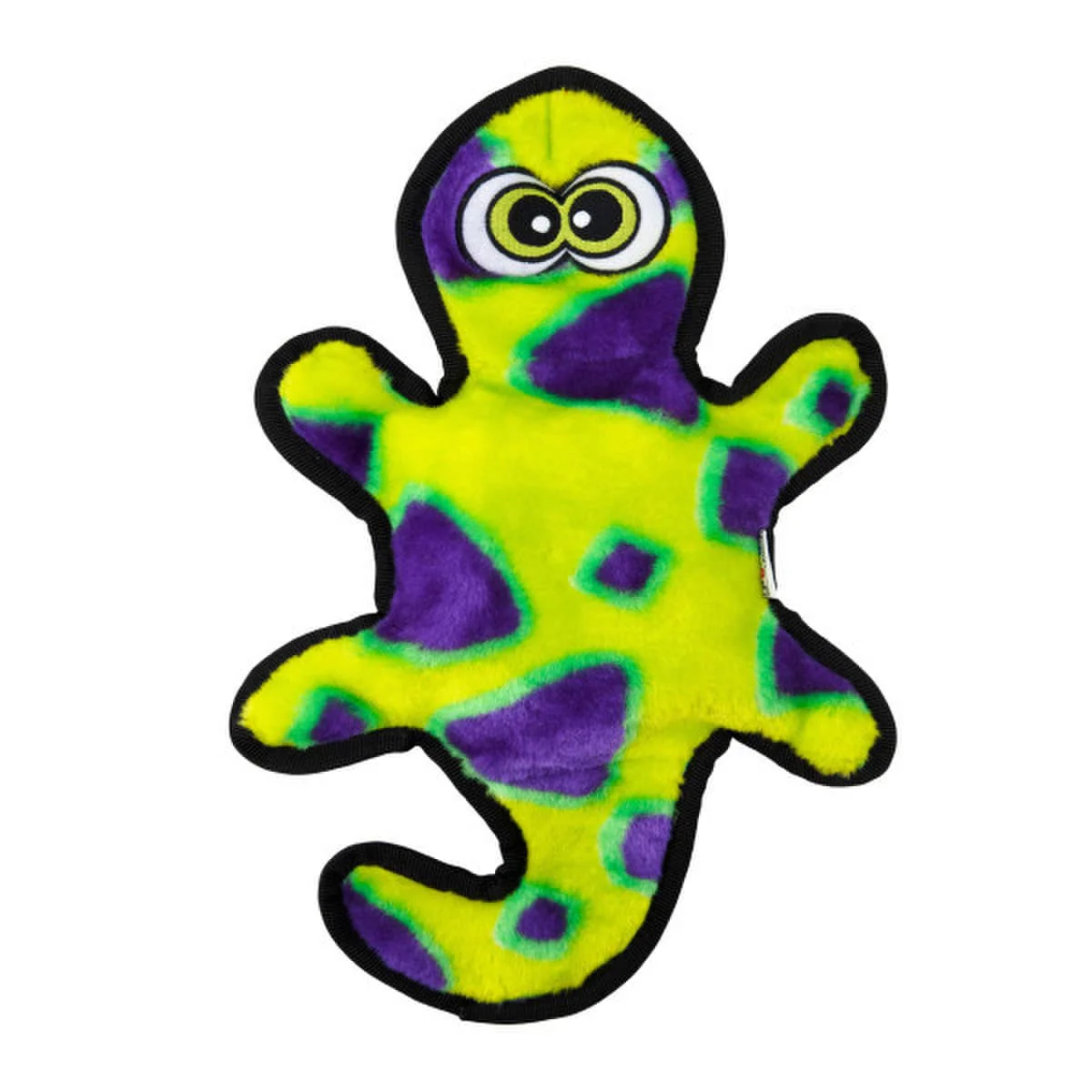 Outward Hound Invincibles Gecko Durable Plush Dog Toy Green Medium - Image 1