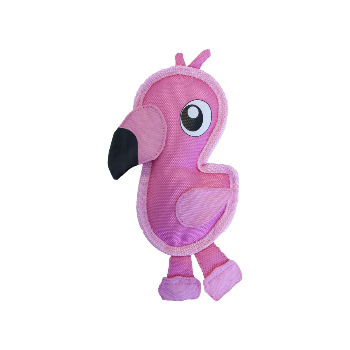 Outward Hound Fire Biterz Flamingo Durable Fire Hose Dog Toy Pink Small - Image 1