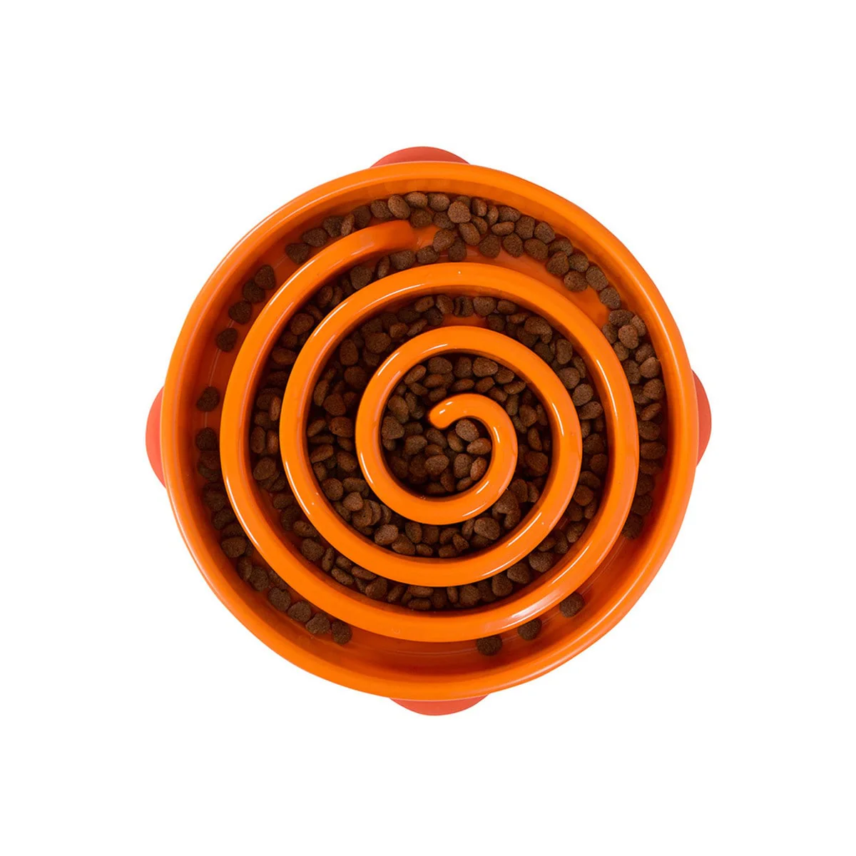Outward Hound Fun Feeder Slo Bowl Orange Small - Image 1