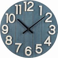 CB173948 Blue Shiplap Wall Clock donated to Cornerstone church