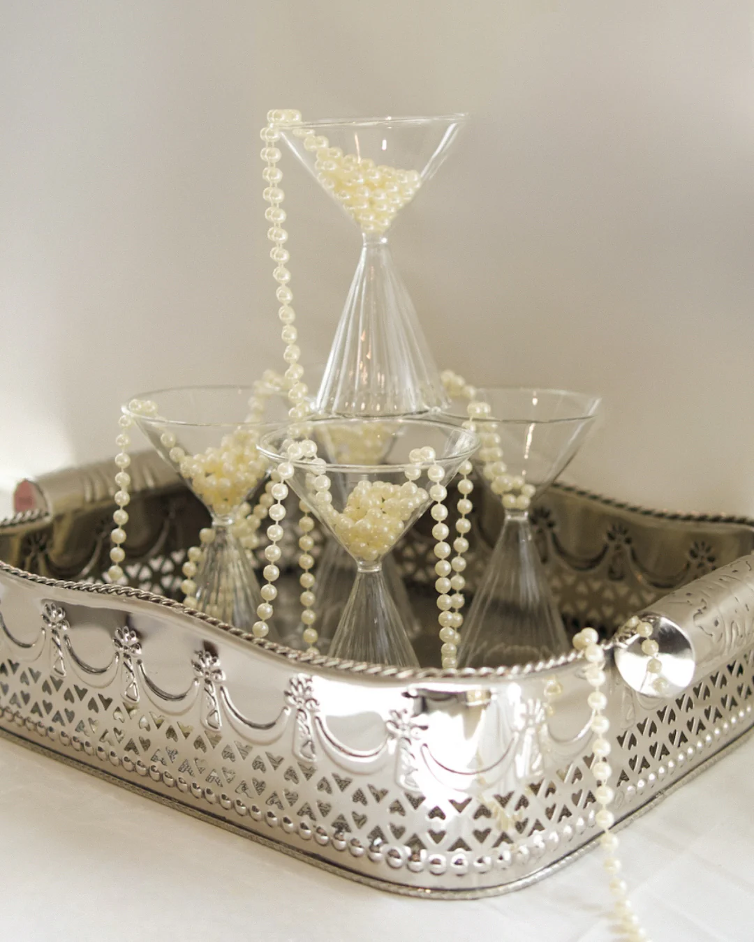 Polished Nickel Abbey Tray - Image 2