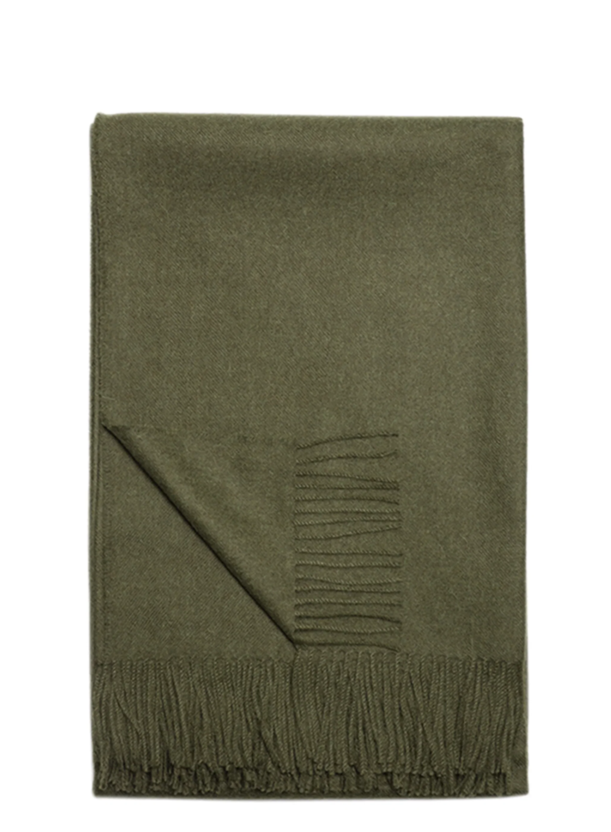 Olive Alpaca Throw - Image 2
