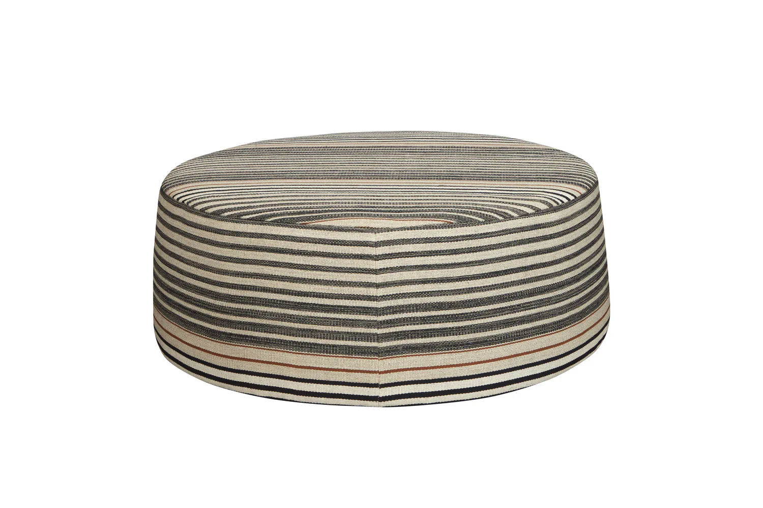 Ralph Striped Ottoman - Image 1