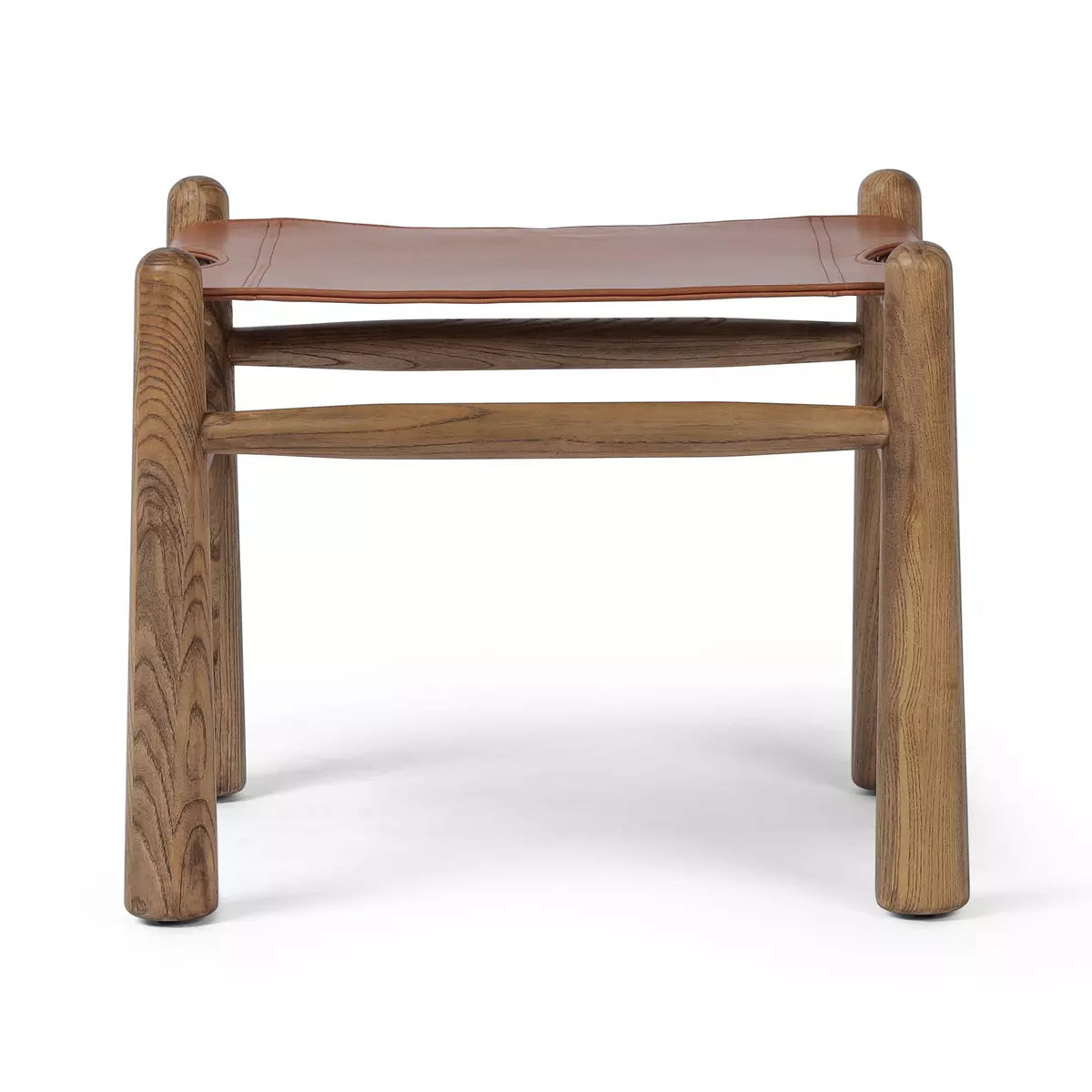 Orlando Leather Ottoman - Image 3