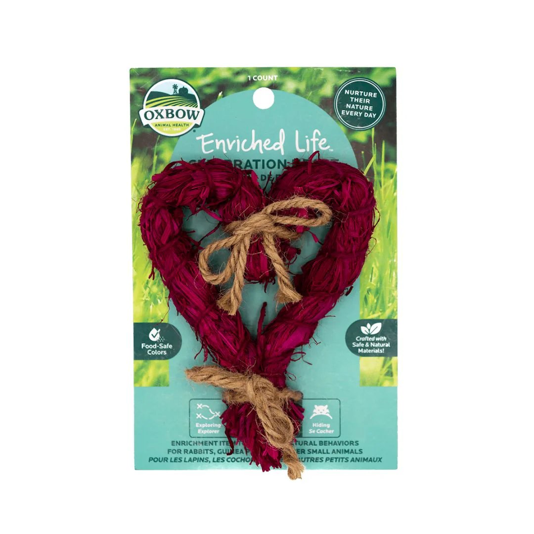 Oxbow Enriched Life Celebration Heart Small Animal Toy - Image 1