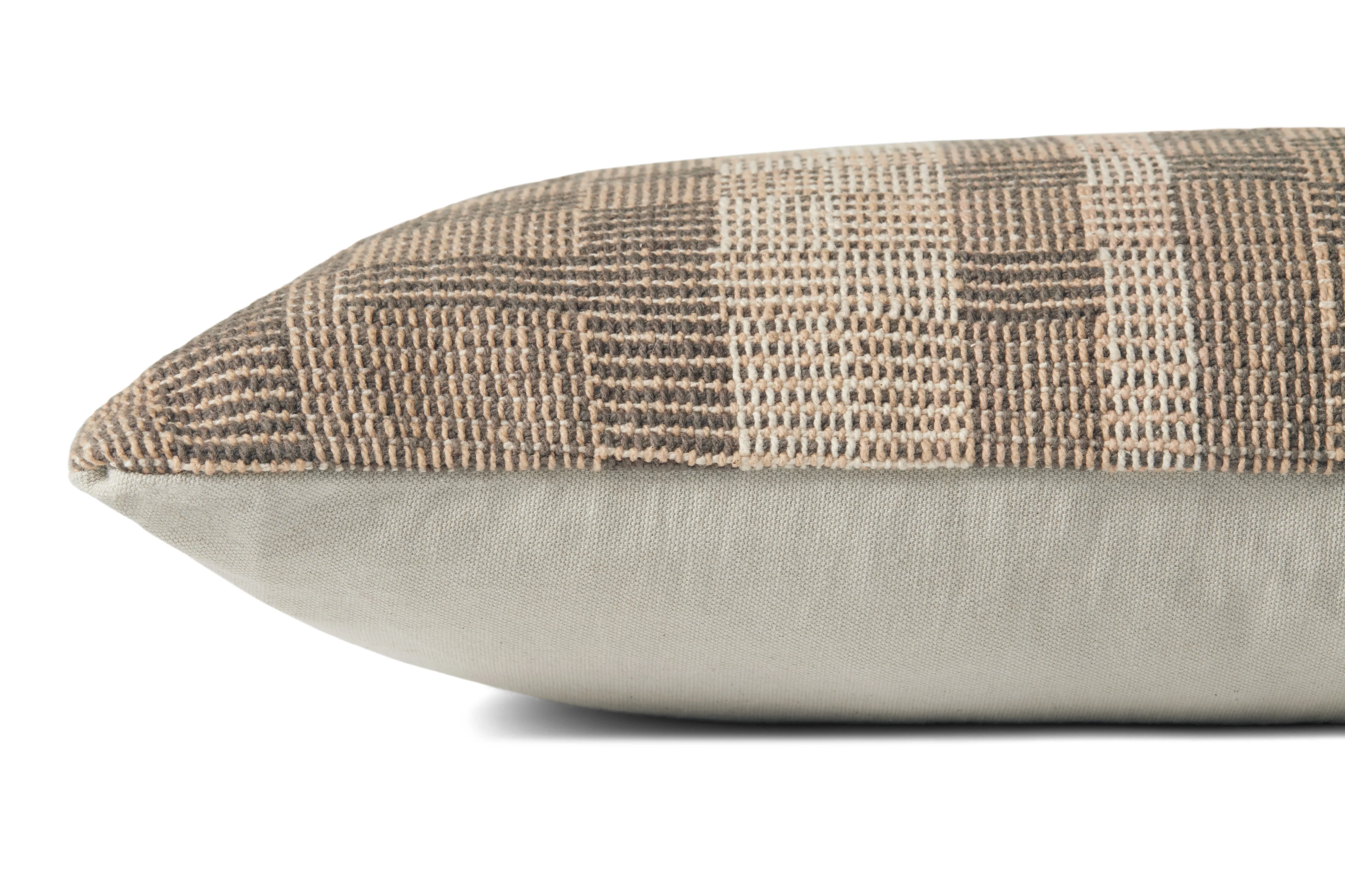 Amber Lewis x Loloi Bea Charcoal / Natural Pillow - Image 2