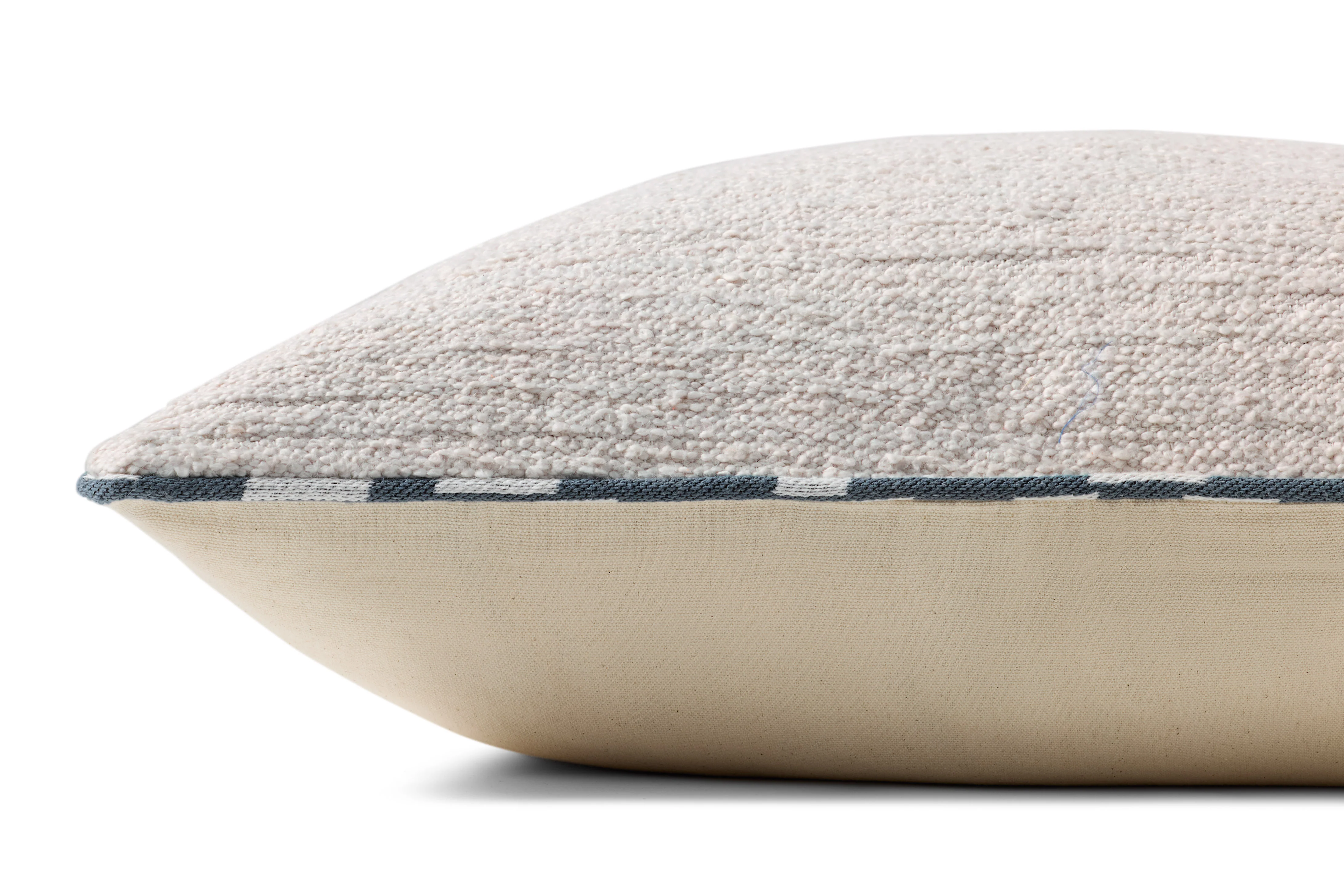 Magnolia Home by Joanna Gaines x Loloi Elara White / Blue Pillow - Image 2
