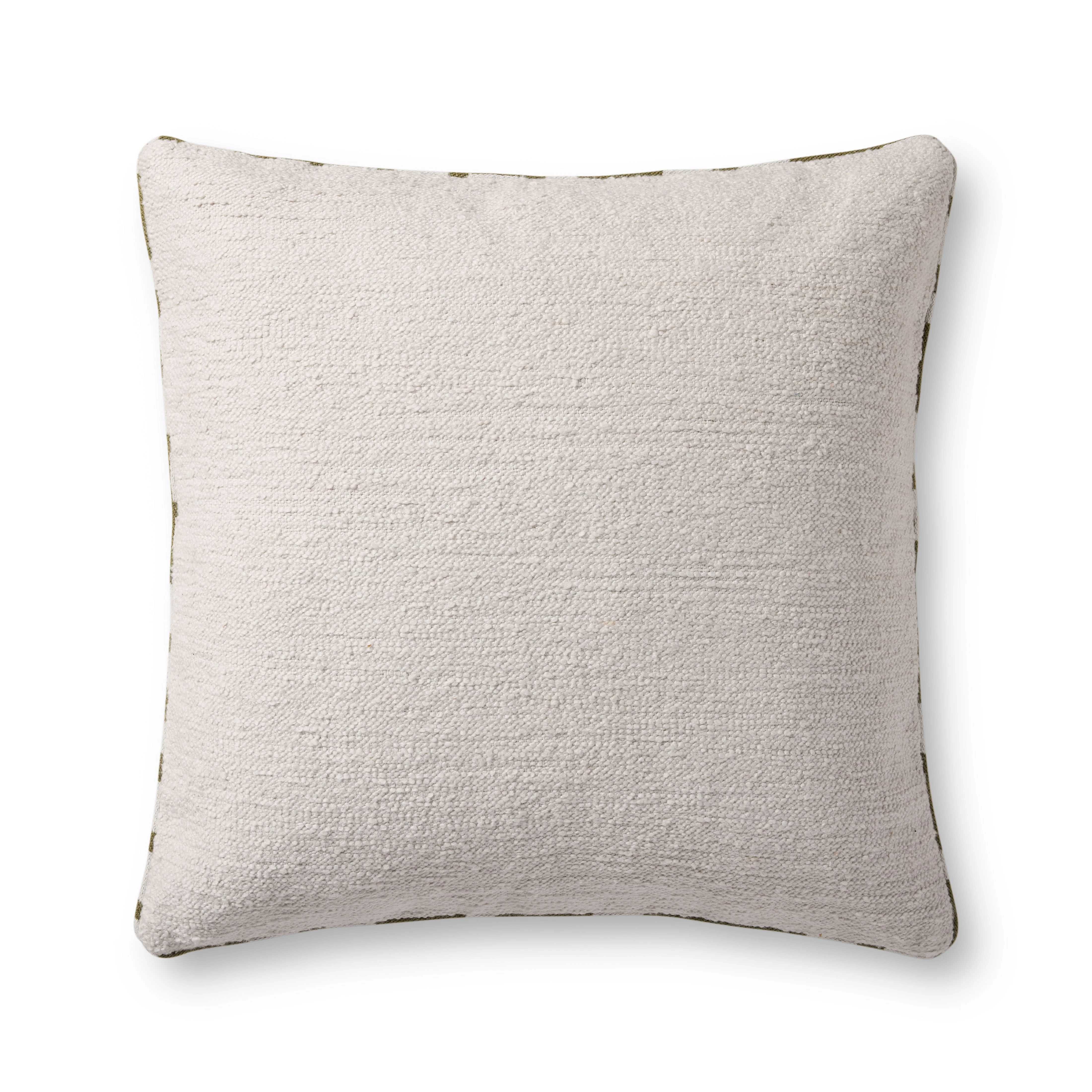 Magnolia Home by Joanna Gaines x Loloi Elara White / Green Pillow