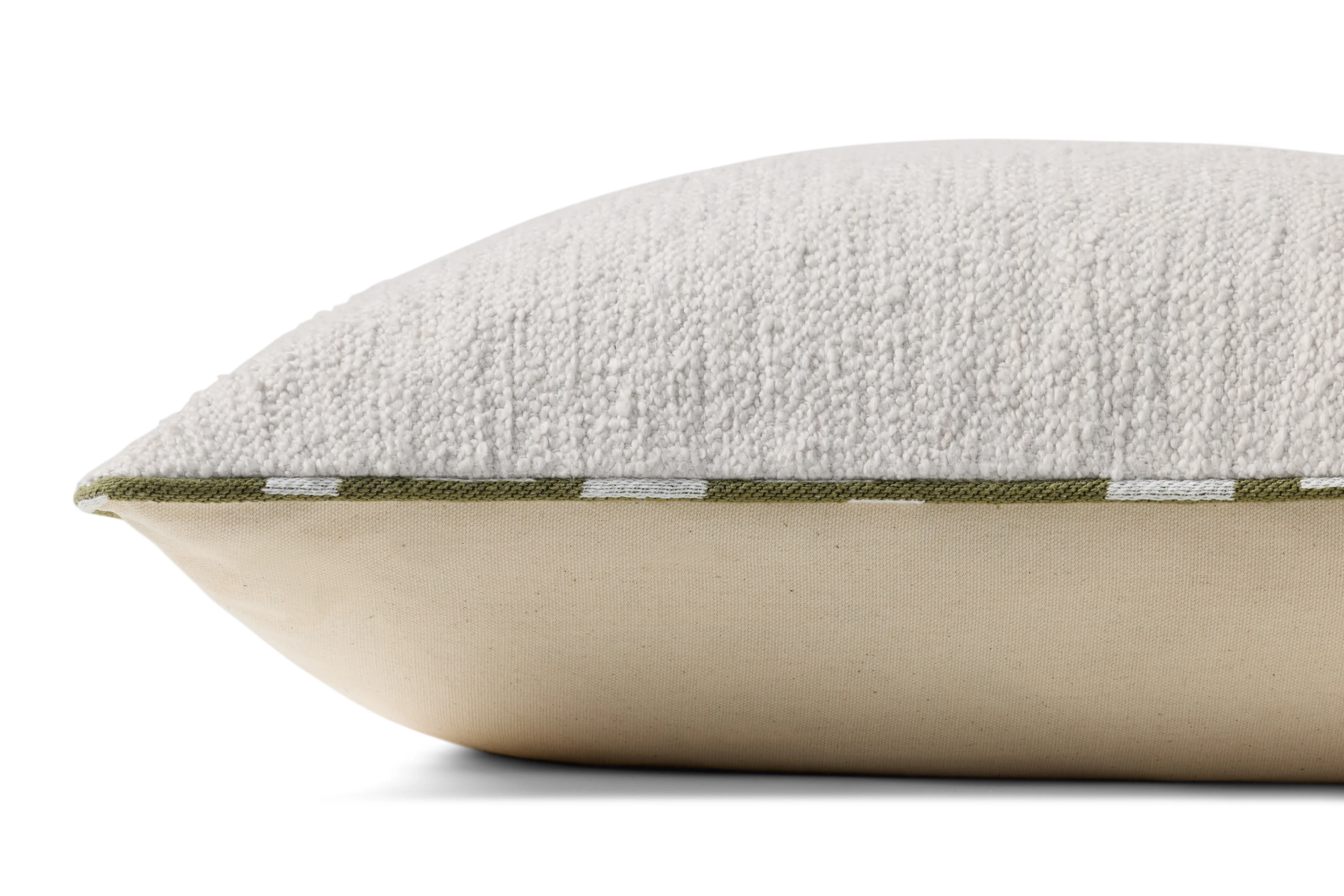 Magnolia Home by Joanna Gaines x Loloi Elara White / Green Pillow - Image 2