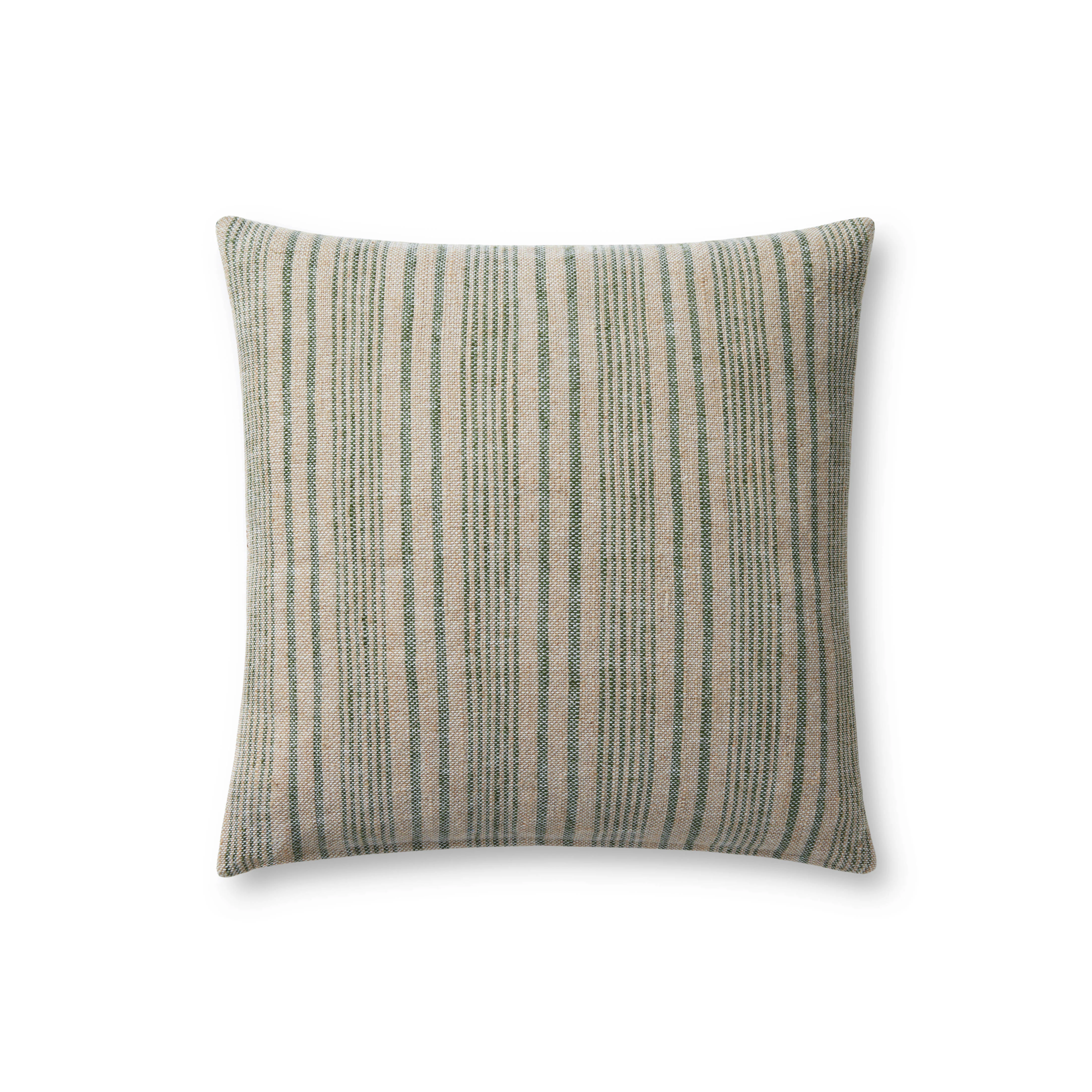 Magnolia Home by Joanna Gaines x Loloi Elaine Beige / Sage Pillow