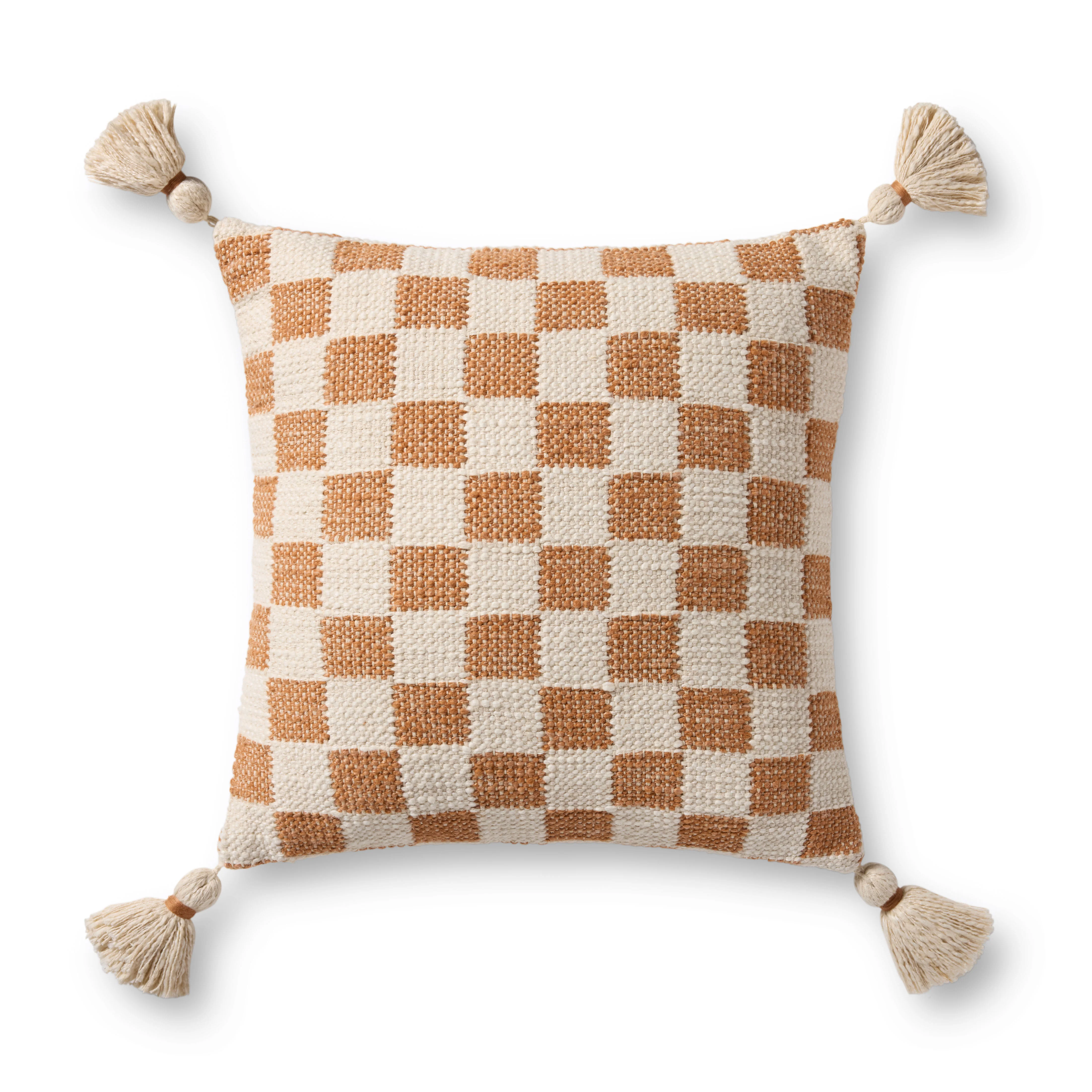 Magnolia Home by Joanna Gaines x Loloi Amos Rust / Ivory Pillow
