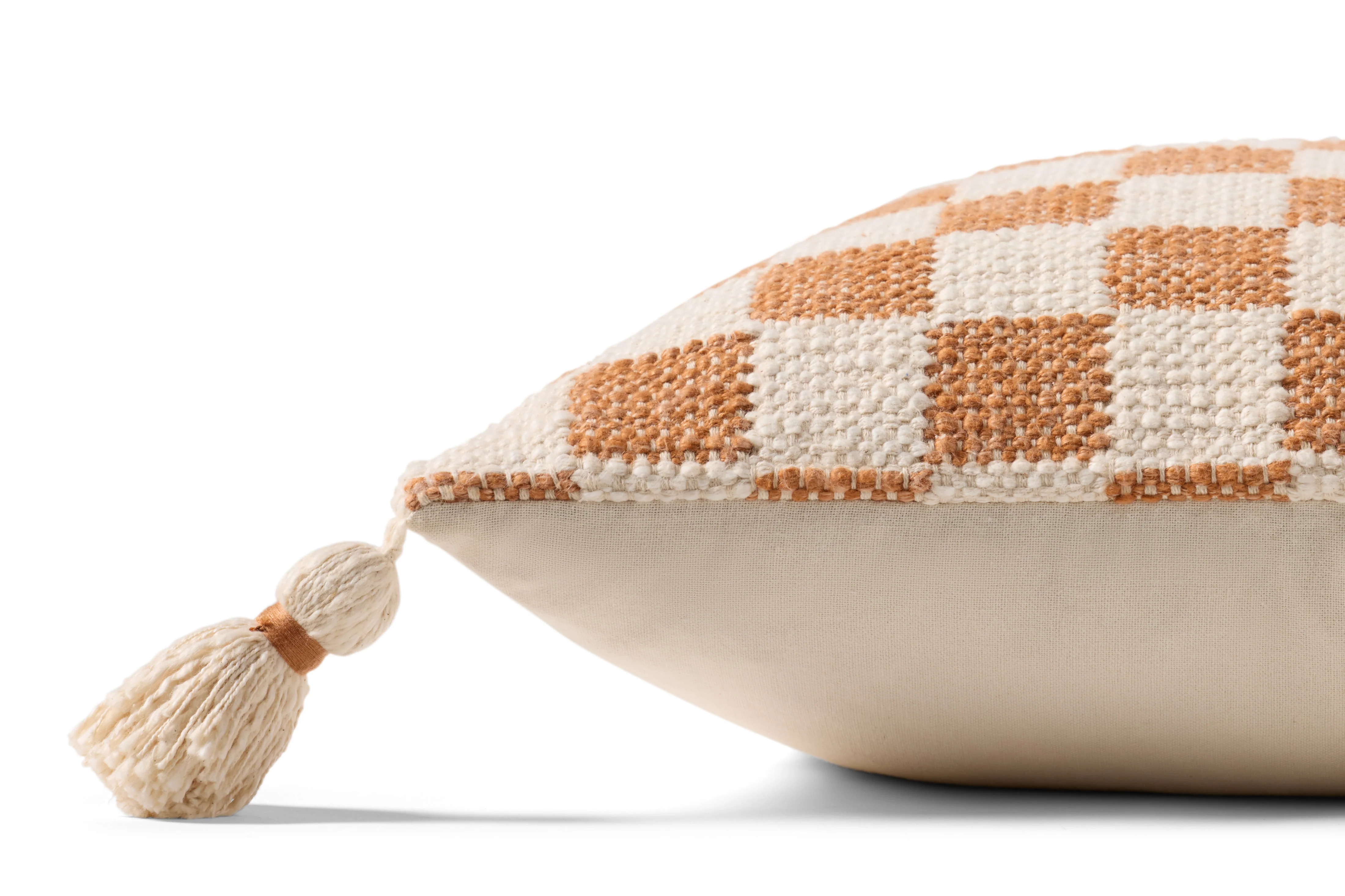 Magnolia Home by Joanna Gaines x Loloi Amos Rust / Ivory Pillow - Image 2