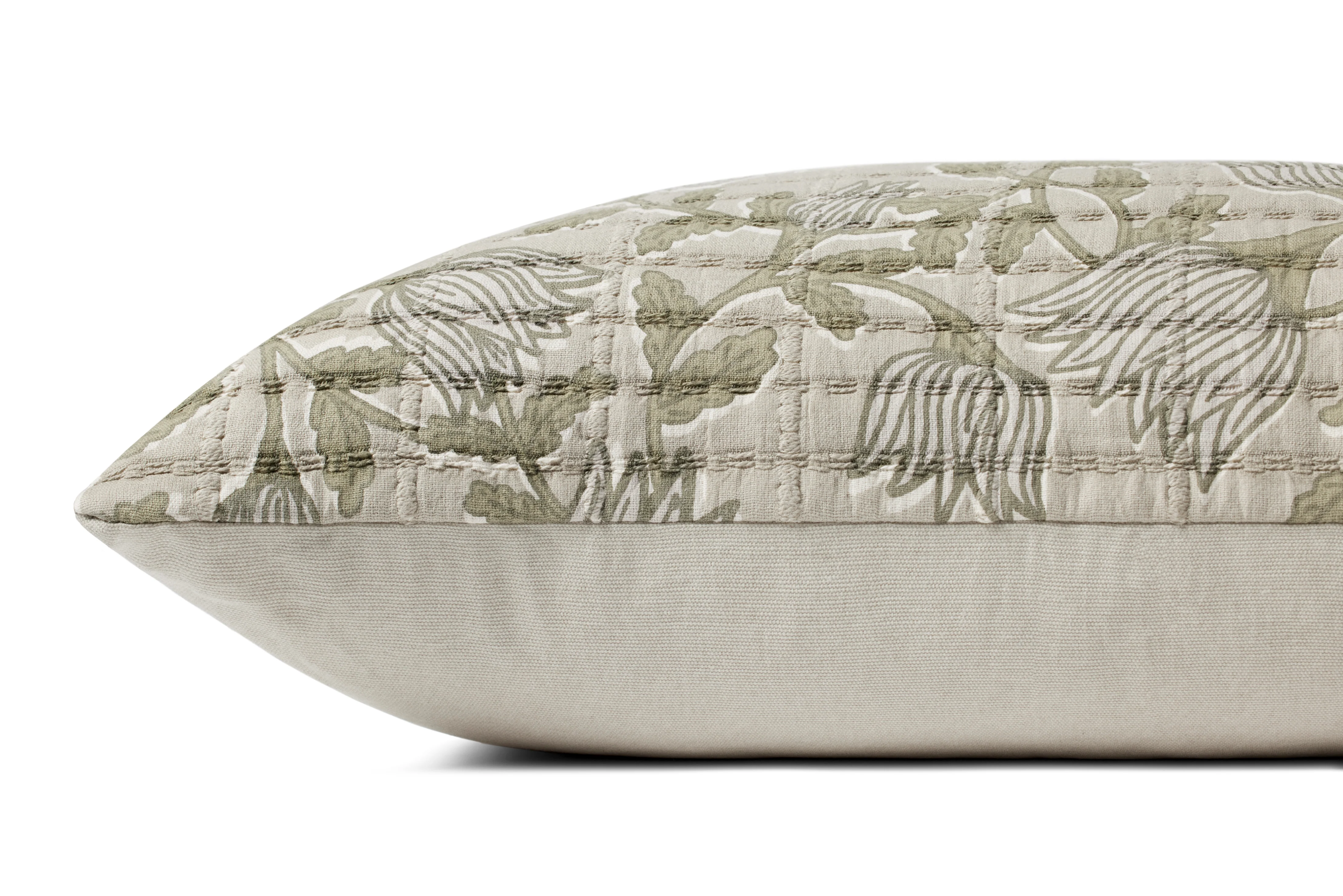 Jean Stoffer x Loloi, Natural / Sage Pillow - Image 2