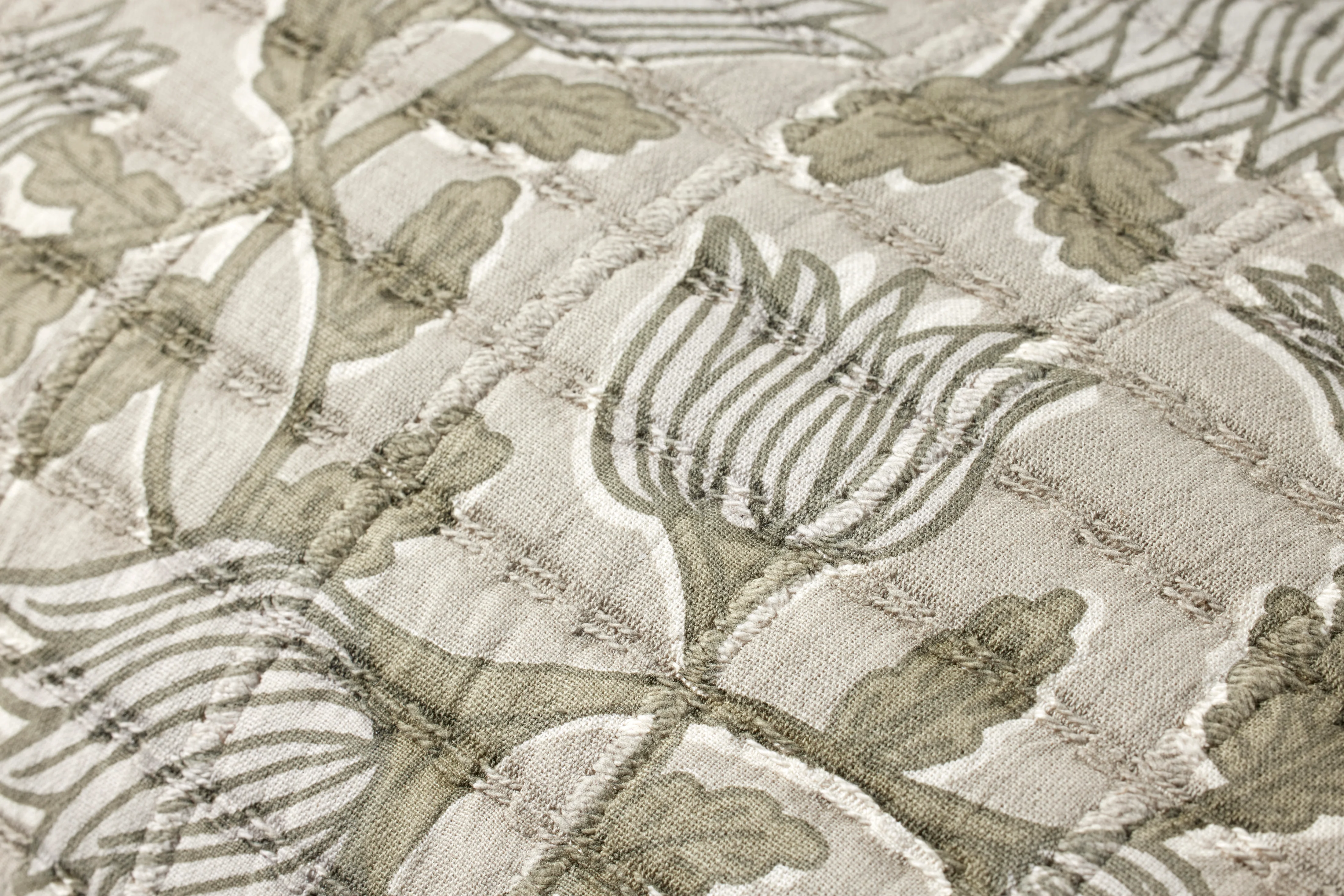Jean Stoffer x Loloi, Natural / Sage Pillow - Image 3