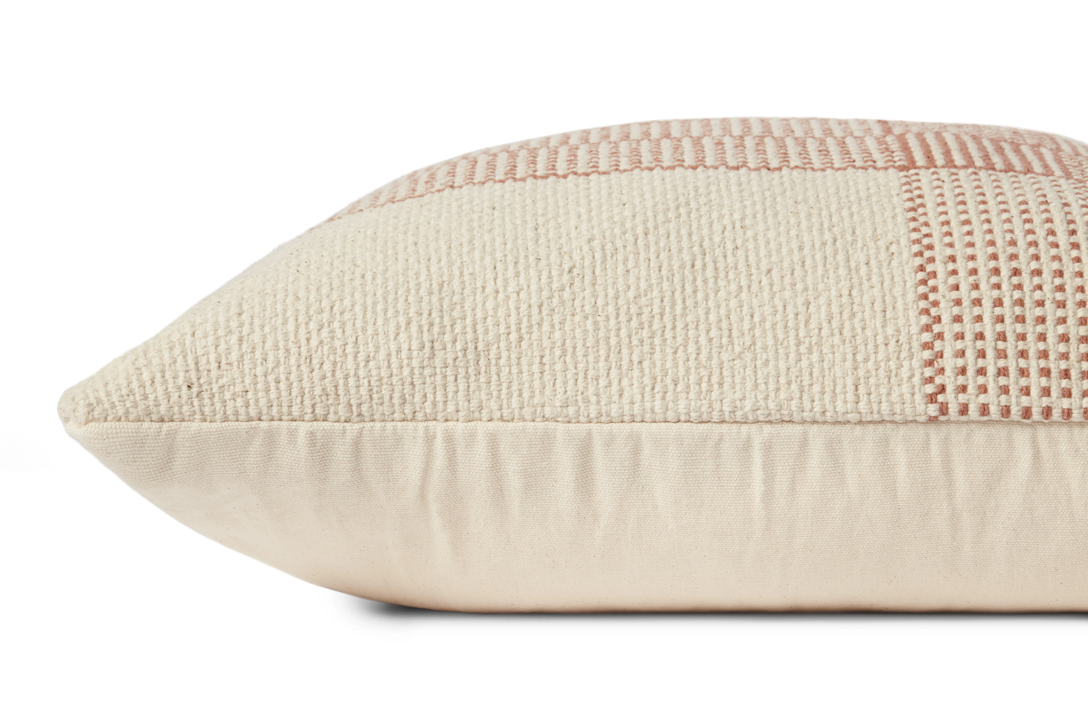 Magnolia Home by Joanna Gaines x Loloi Wells Cream / Terracotta Pillow - Image 2