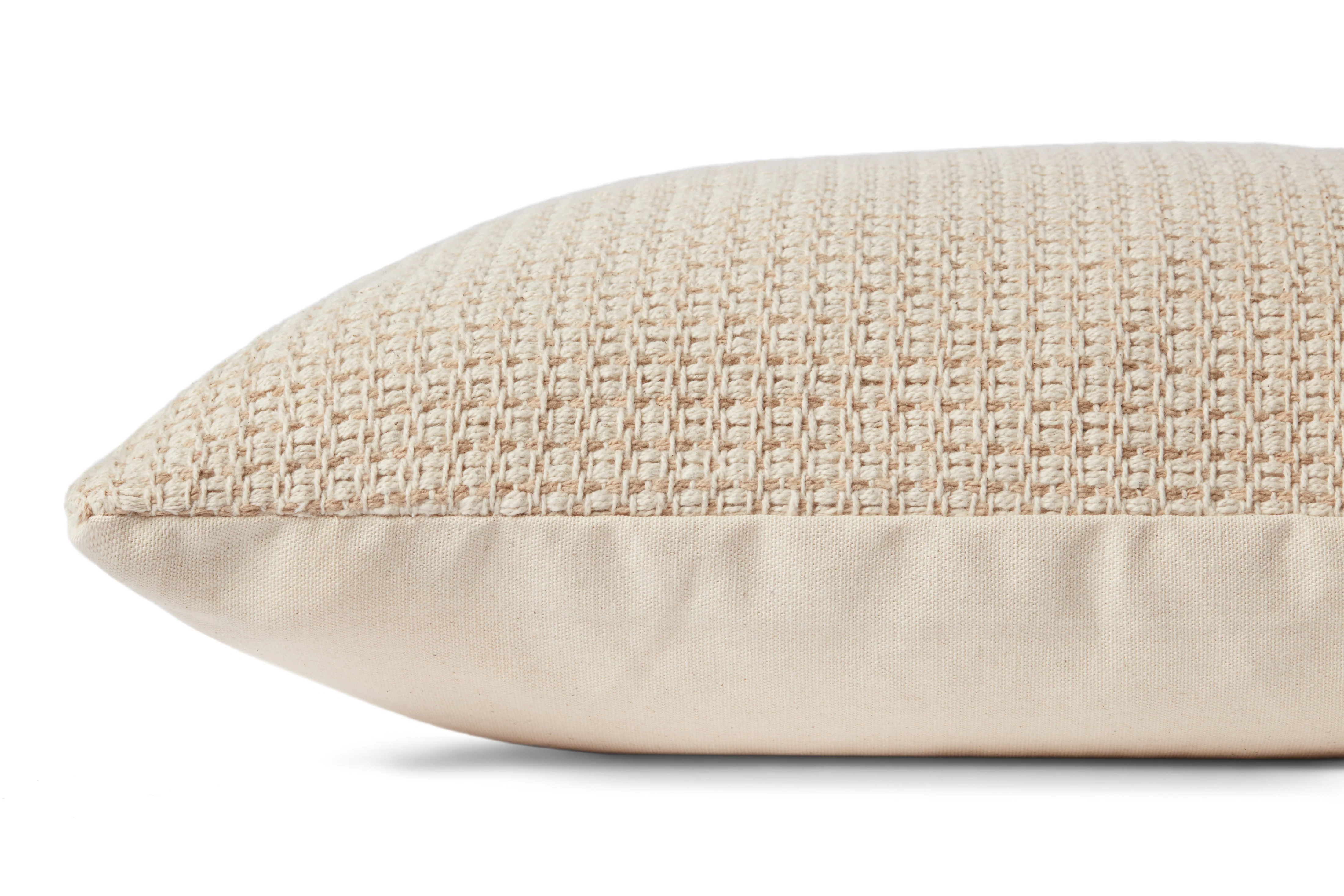 Magnolia Home by Joanna Gaines x Loloi Joy Beige / Ivory Pillow - Image 2