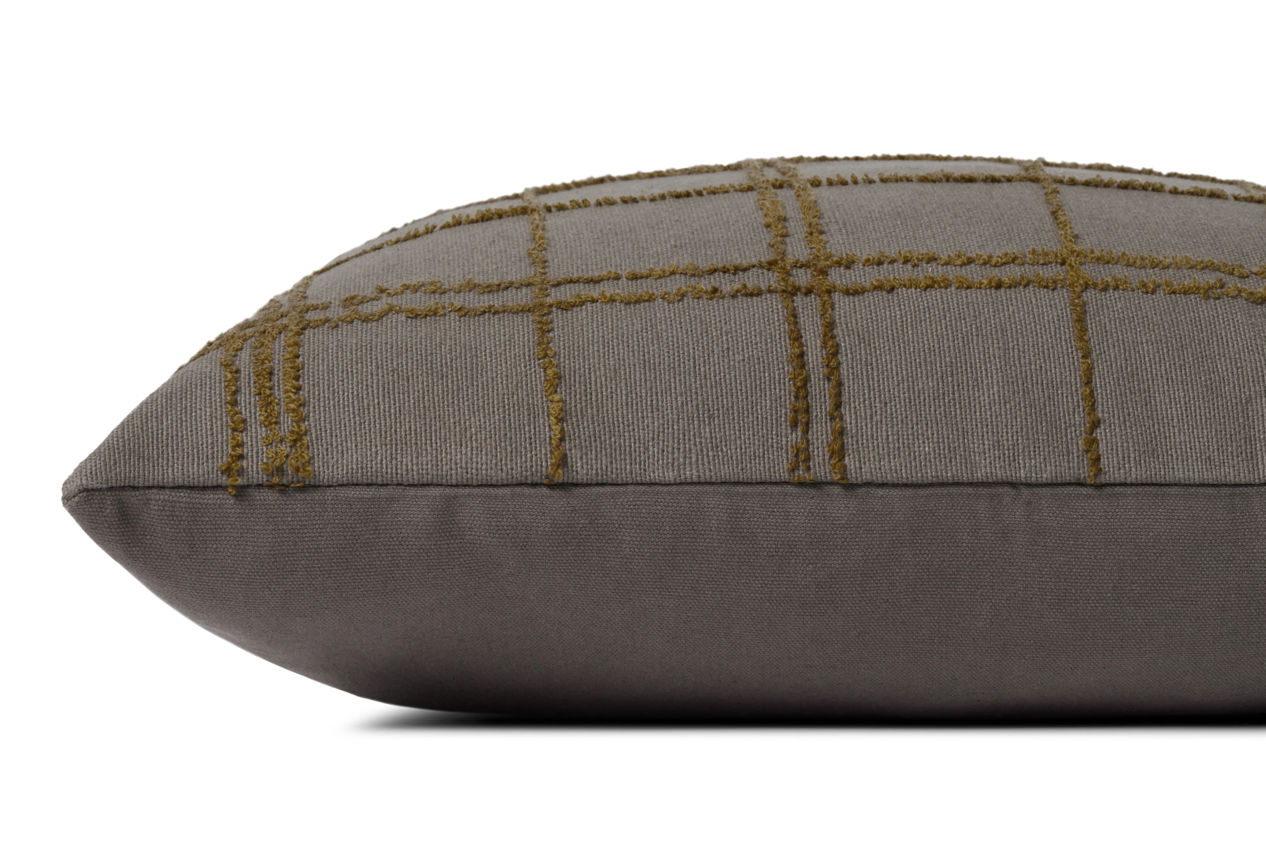 Jean Stoffer x Loloi Edward Charcoal / Olive Pillow - Image 2