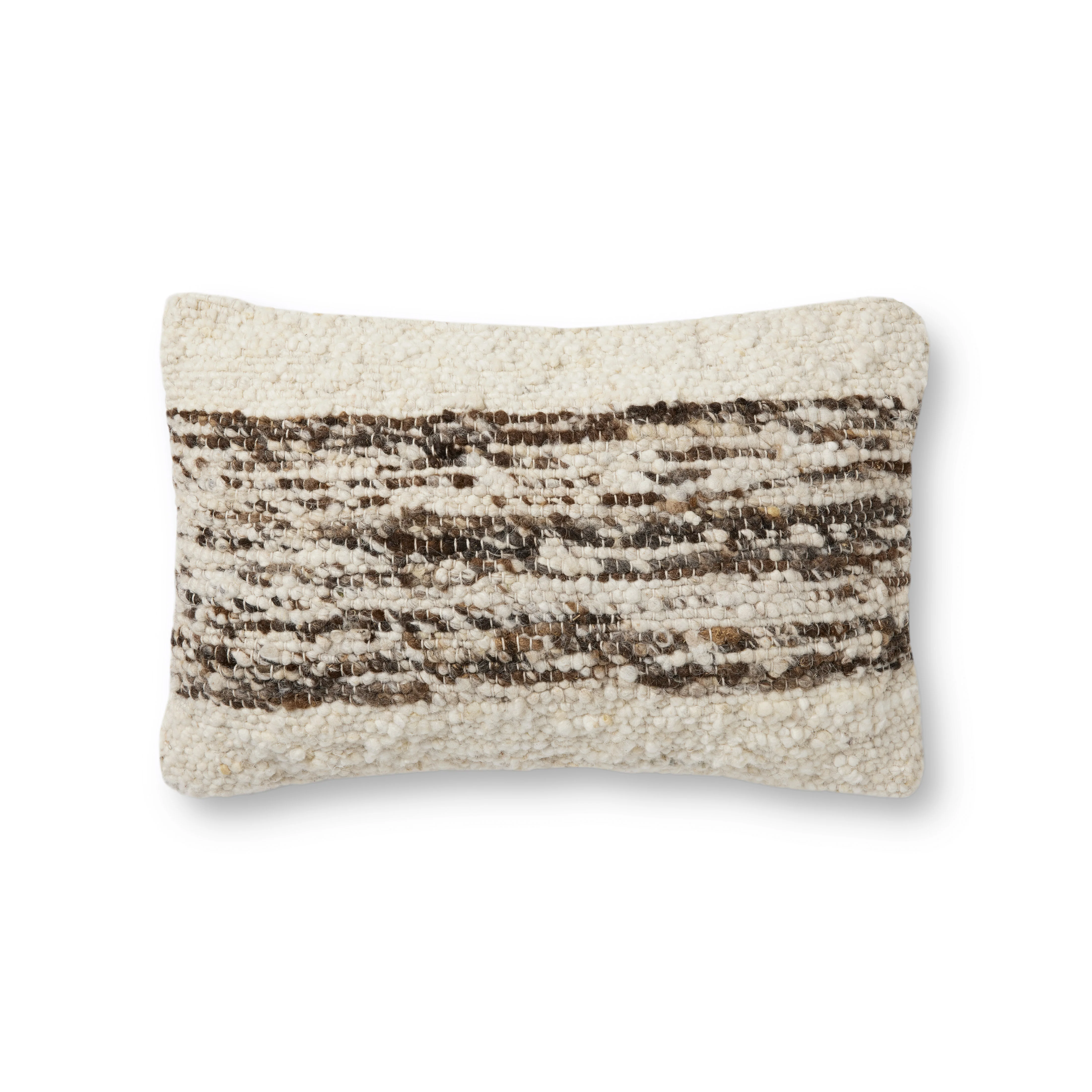 Amber Lewis x Loloi Joan Ivory / Tobacco Pillow