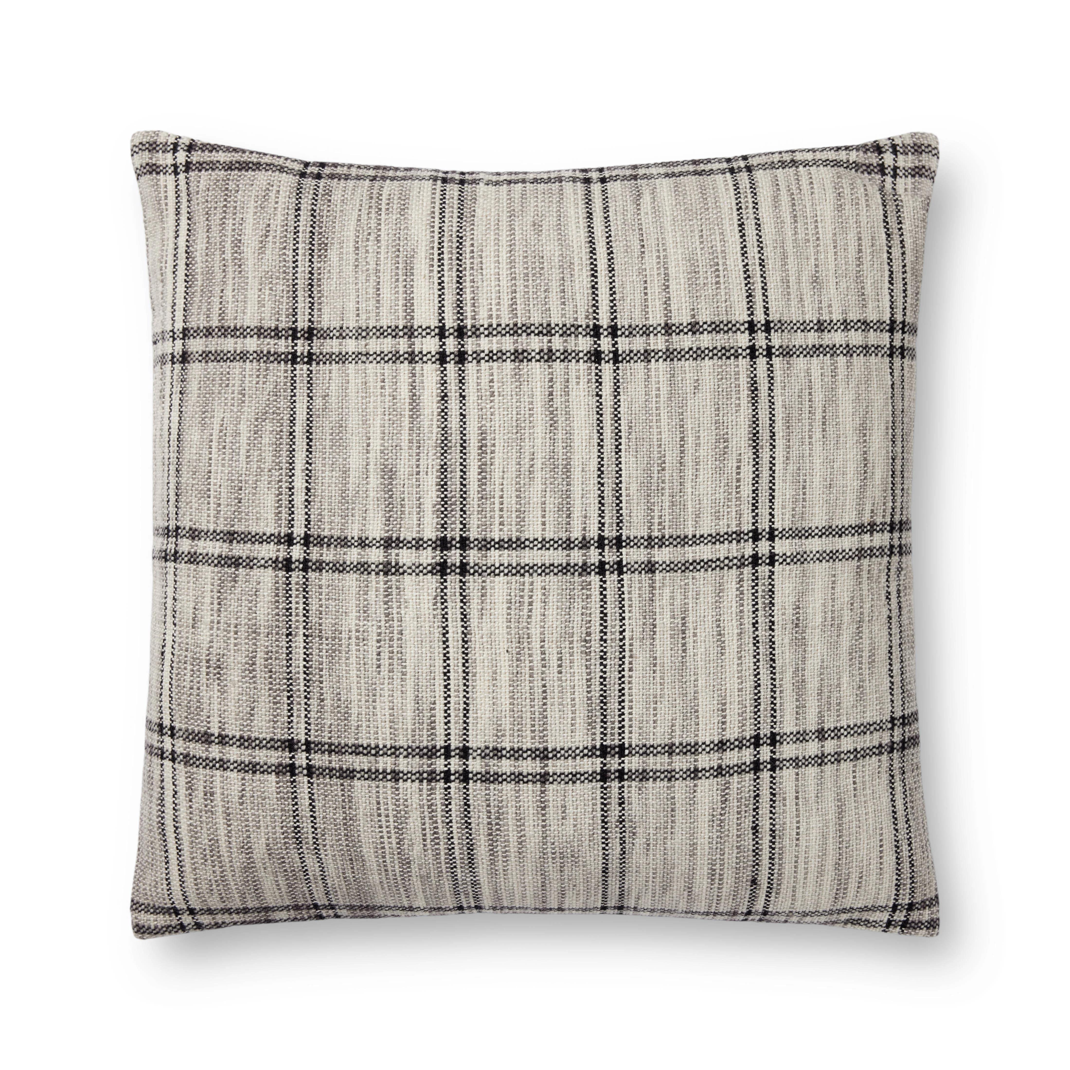 Amber Lewis x Loloi Dalia Ivory / Granite Pillow