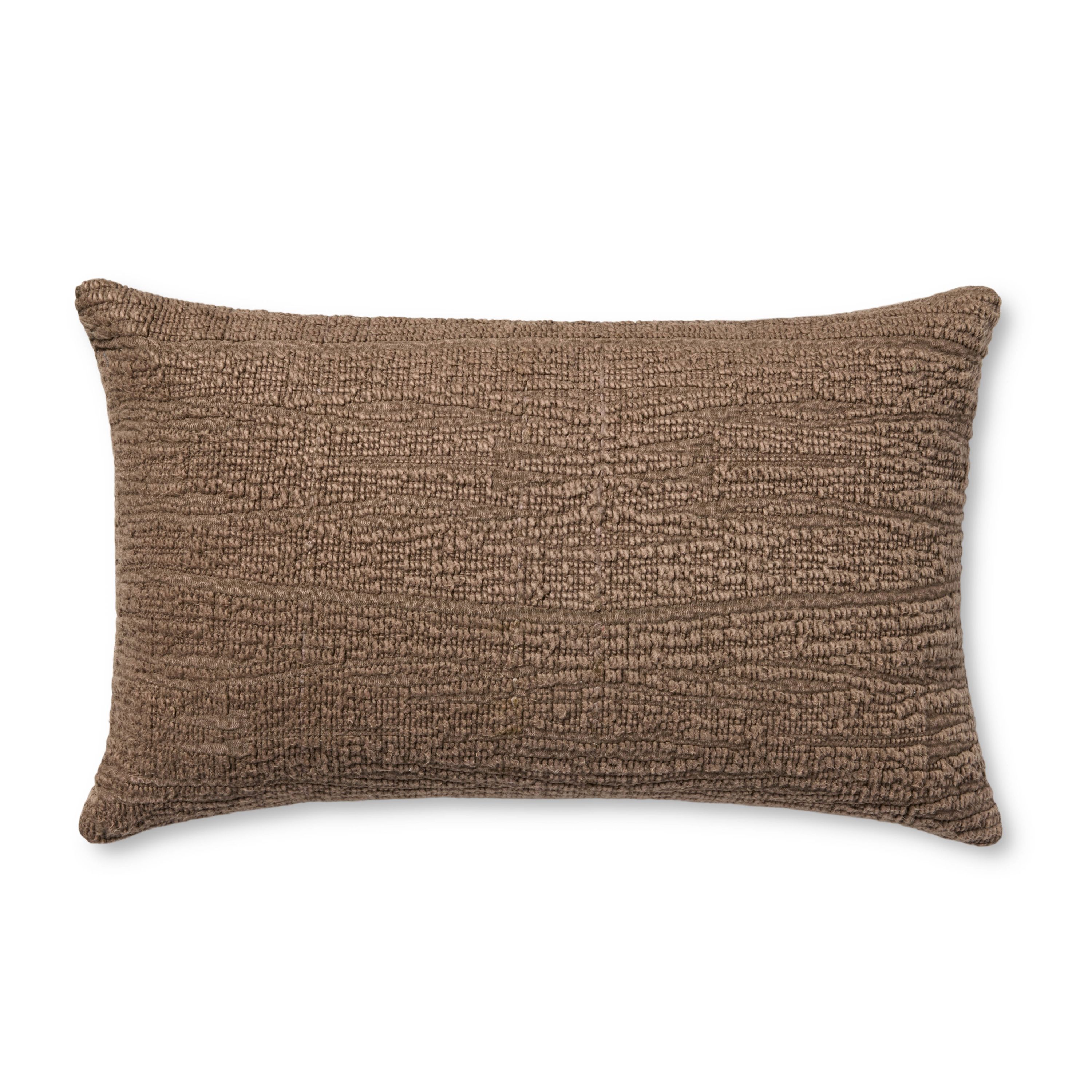Amber Lewis x Loloi Sutro Brown Pillow