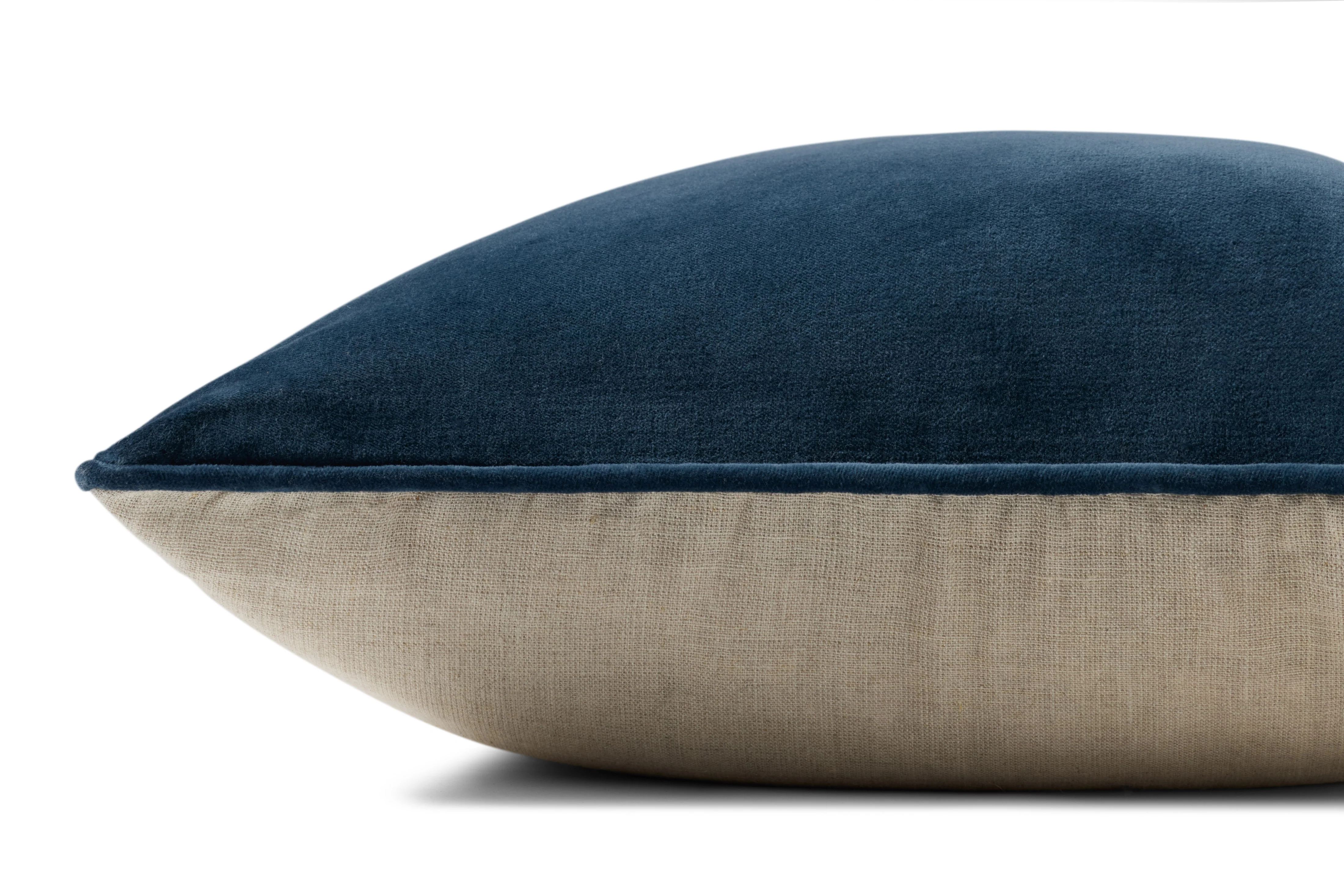 Magnolia Home by Joanna Gaines x Loloi Lydia Dark Blue Pillow - Image 2