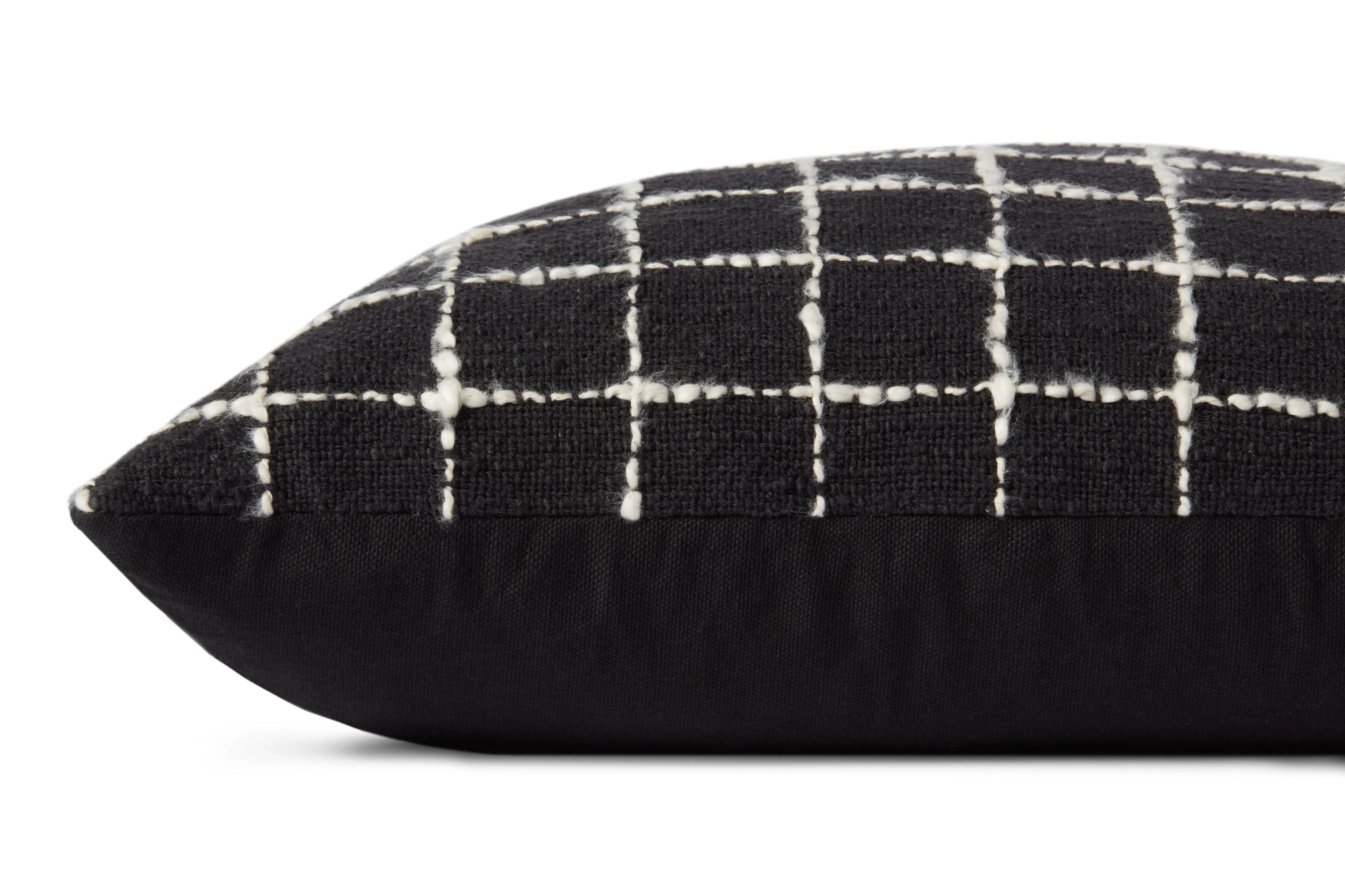 Magnolia Home by Joanna Gaines x Loloi Mary Black / Ivory Pillow - Image 2