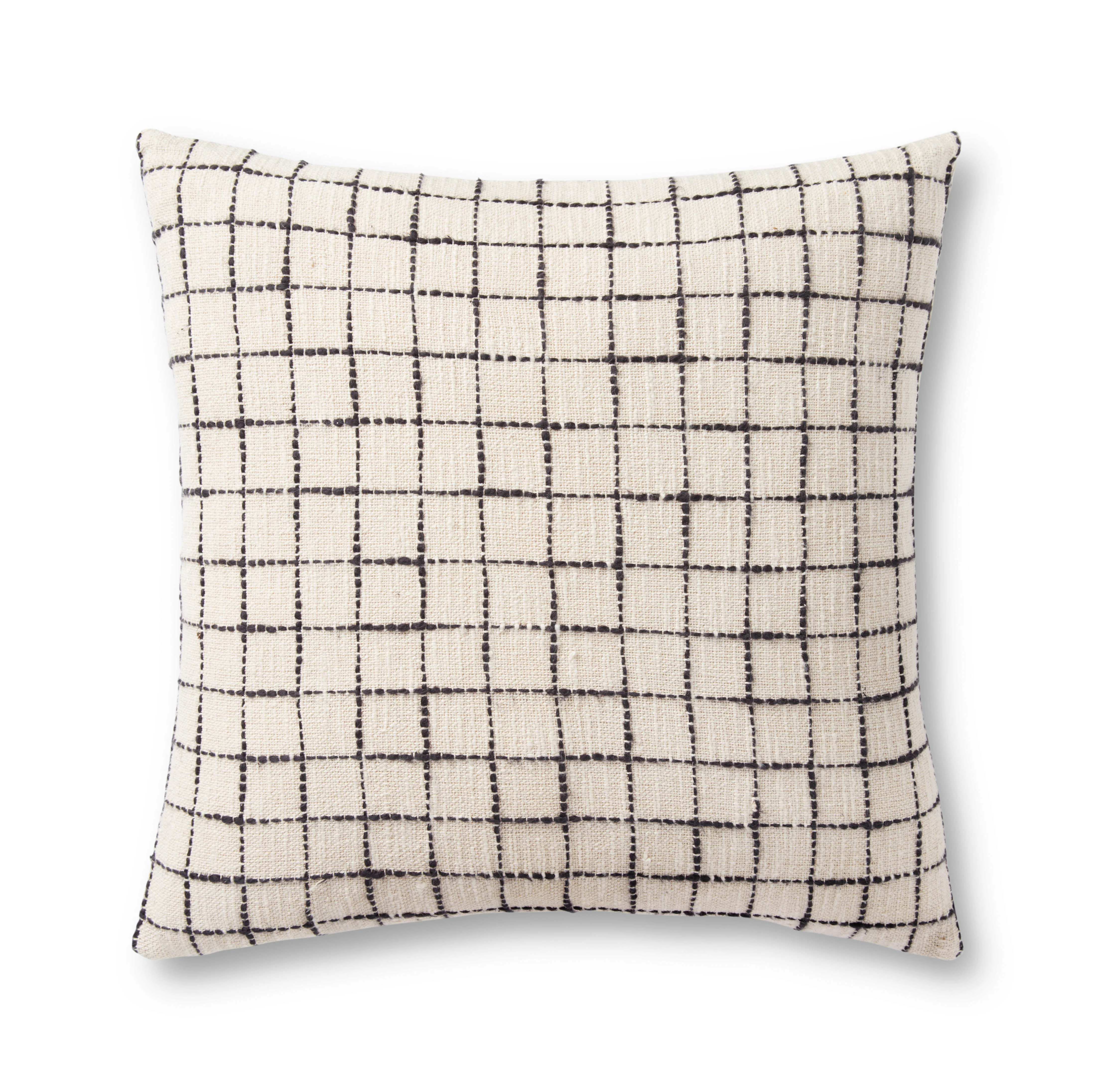 Magnolia Home by Joanna Gaines x Loloi Mary Ivory / Black Pillow