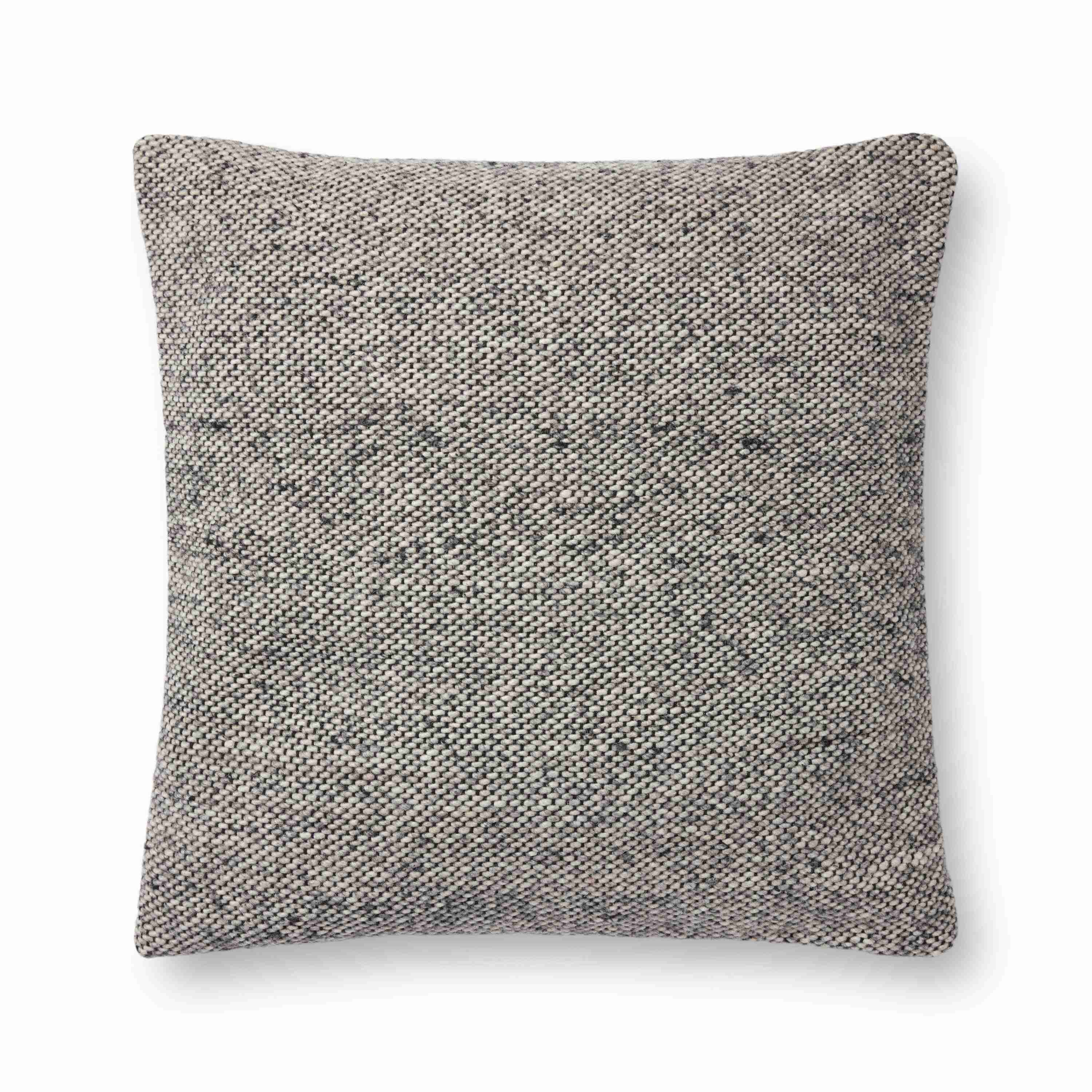 Amber Lewis x Loloi Claudette Charcoal / Grey Pillow