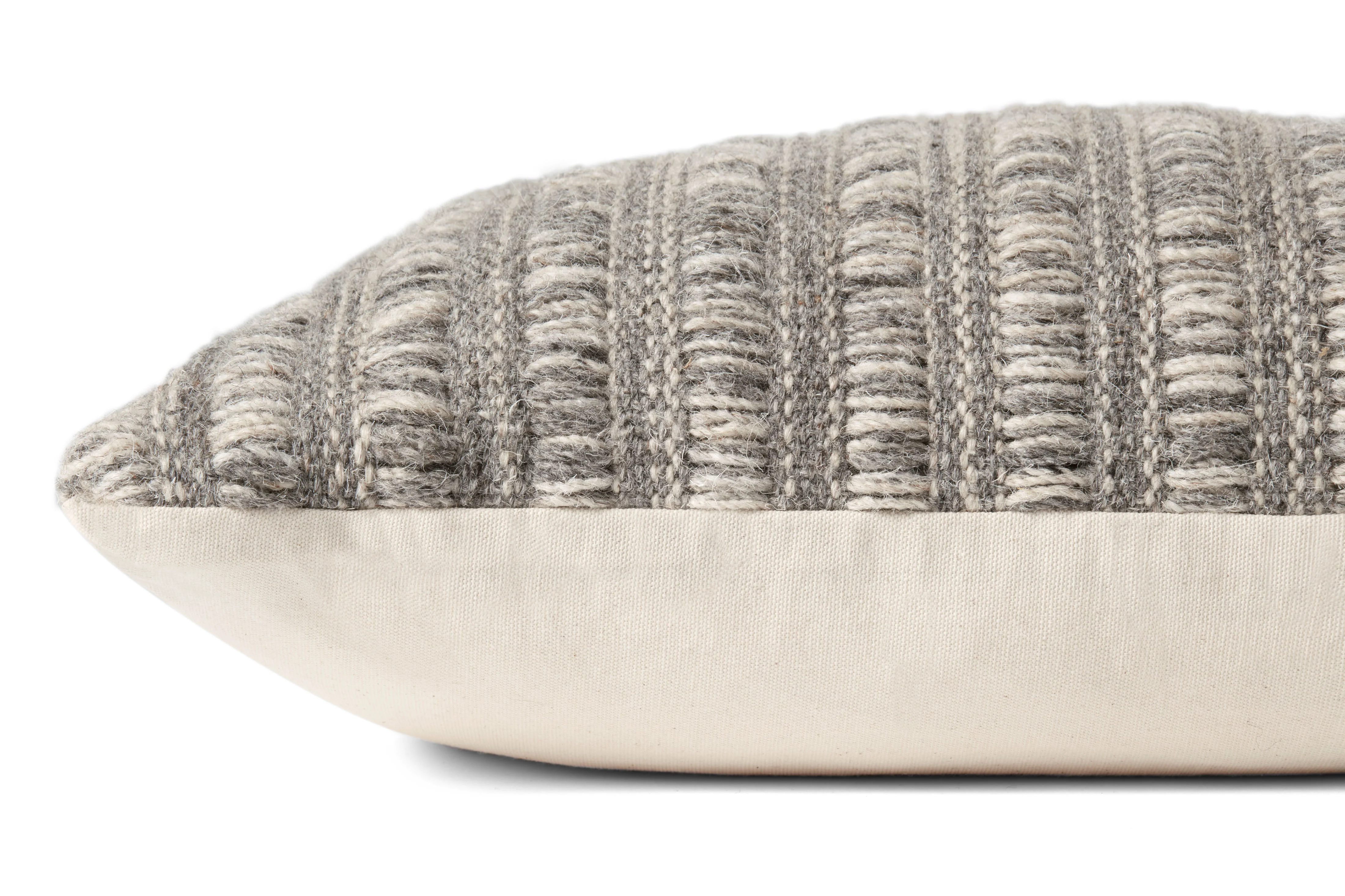 Amber Lewis x Loloi Kit Grey / Natural Pillow - Image 2