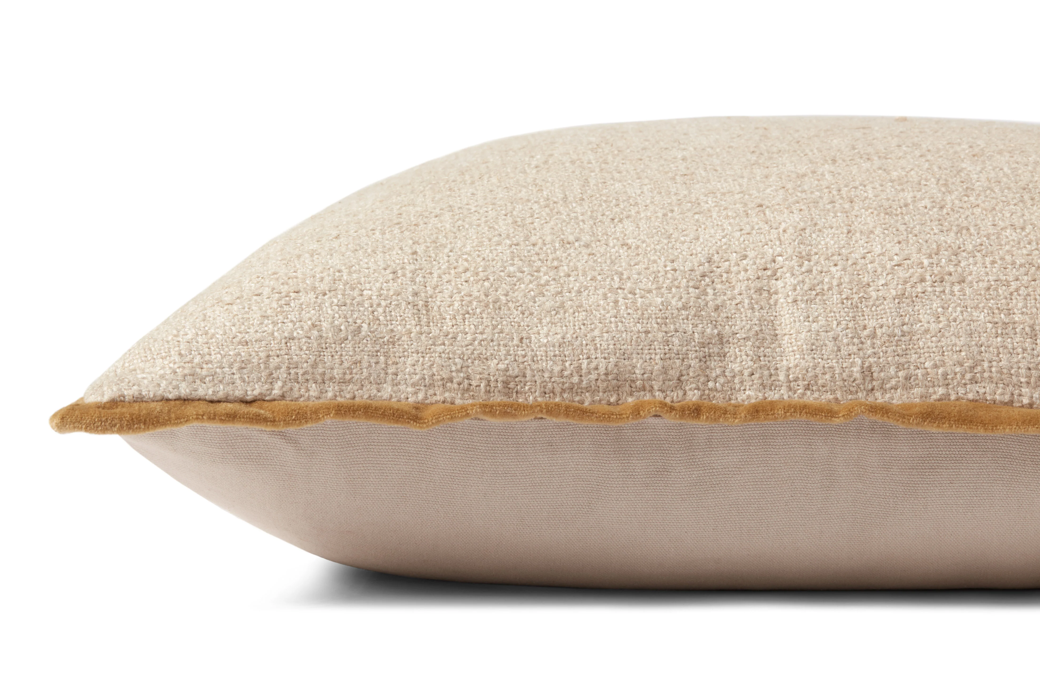 Amber Lewis x Loloi Aveline Ivory / Gold Pillow - Image 2