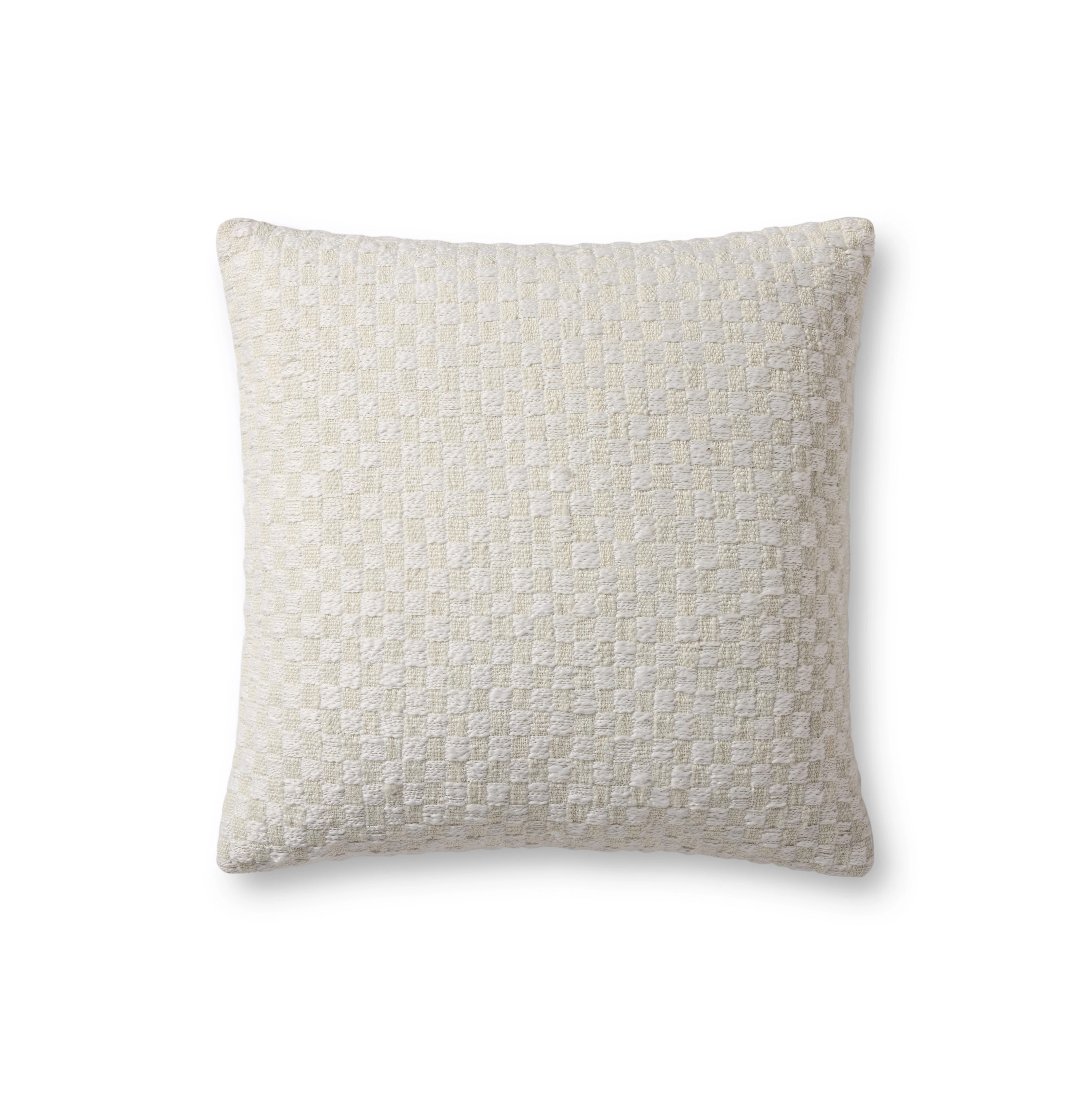 Magnolia Home by Joanna Gaines x Loloi Indie Ivory Pillow