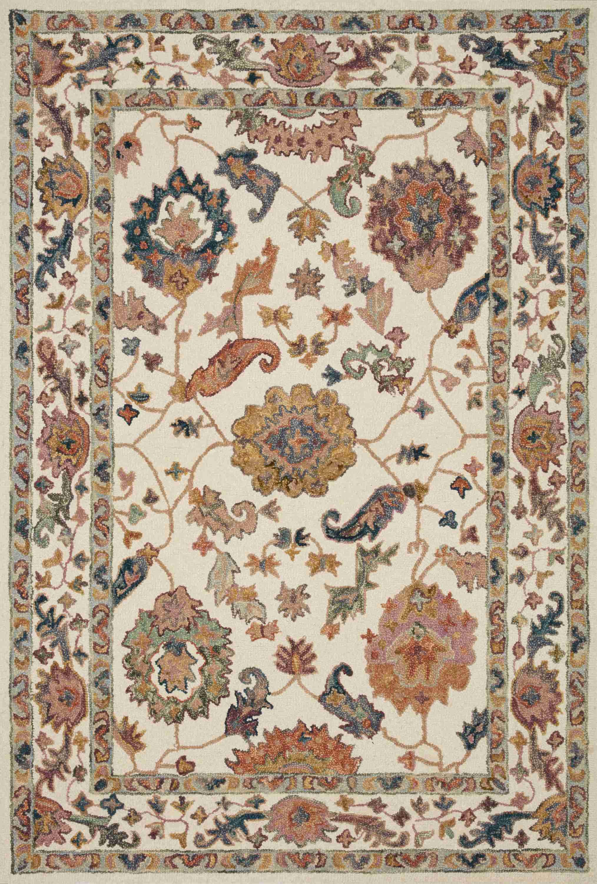 Padma White / Multi Rug