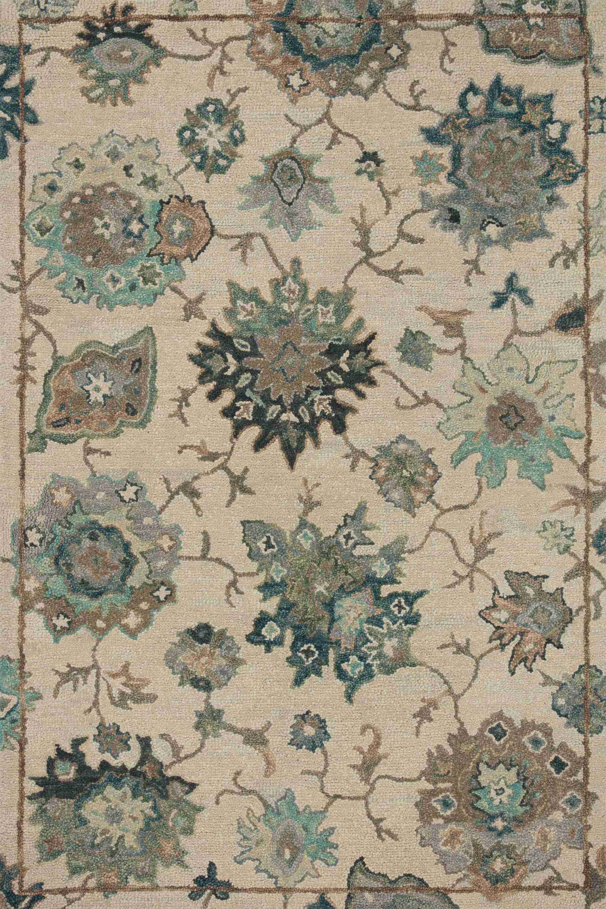 Padma Ivory / Blue Rug - Image 1