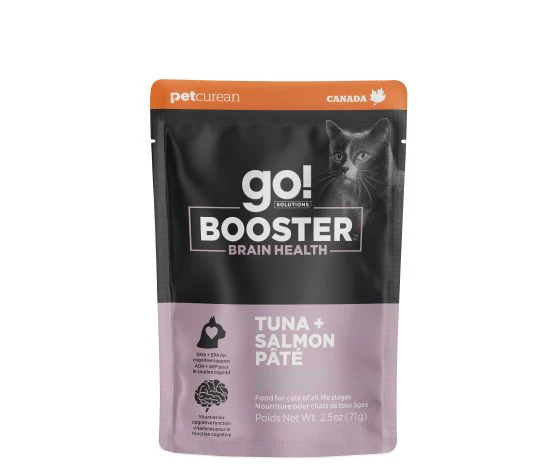 Petcurean Go! Booster Brain Health Tuna And Salmon Pate For Cat 2.5oz - Image 1