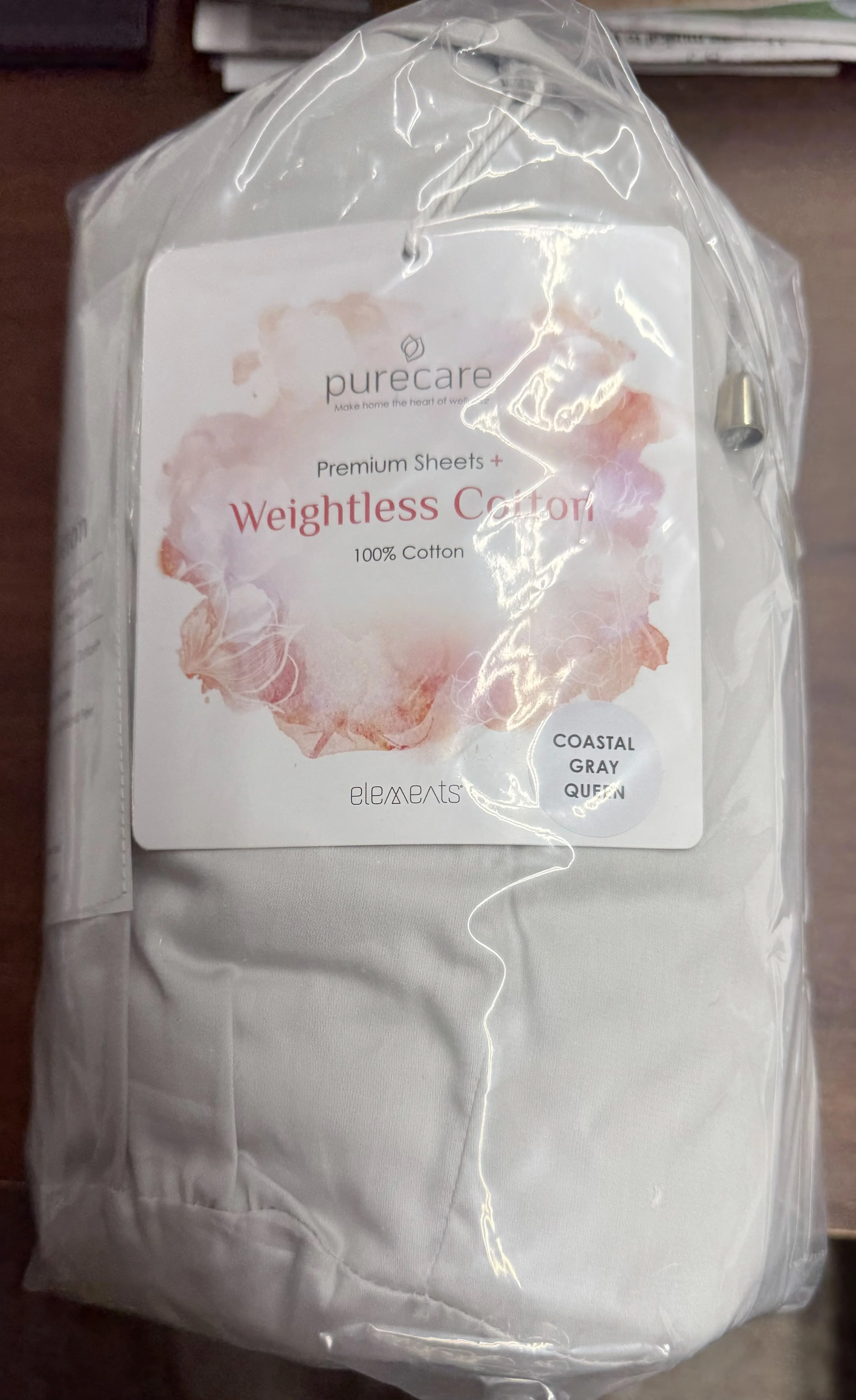 PCSWC-SPK-CG PURECARE WEIGHTLESS COTTON SHEETS - SPLIT KING - COSTAL GRAY - Image 2