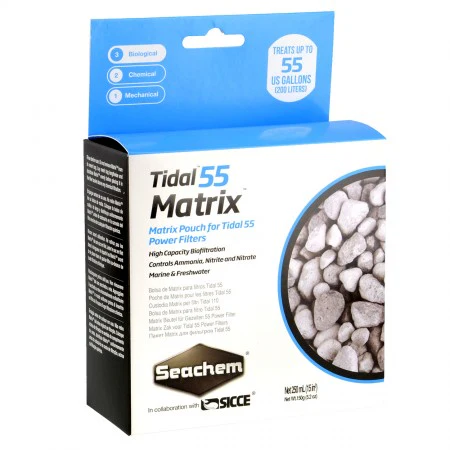 Seachem Tidal 55 Matrix Power Aquarium Filters  8.4 Oz - Image 1