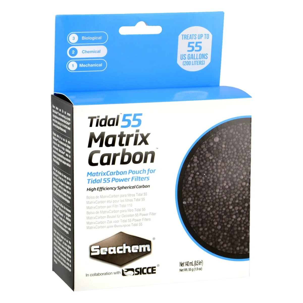 Seachem Tidal 55 Matrix Carbon Aquarium Filters  4 7 Oz - Image 1