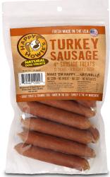 Happy Howies Dog Treat 4in Sausage 13pk Turkey - Image 1