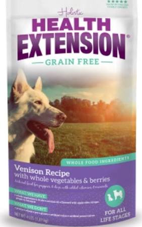 Health Extension Grain Free Venison Recipe Dry Dog Food, 10 lb - Image 1