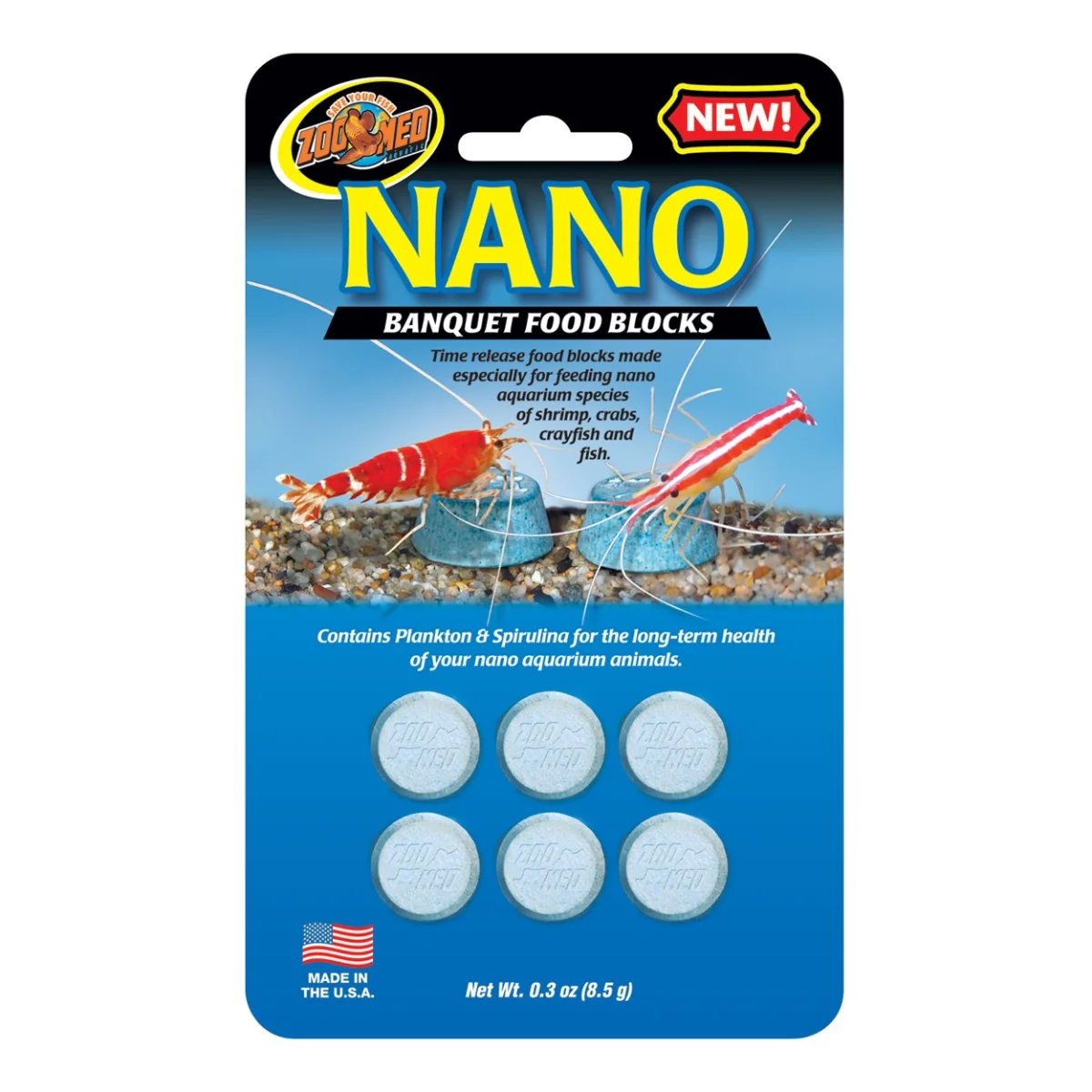 Zoo Med Nano Banquet Fish Feeding Block 0.3 oz  Mini - Image 1