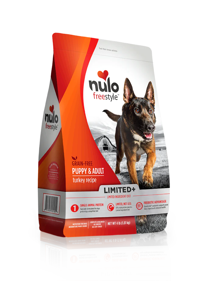 Nulo LIMITED+ Grain Free Dog Food, Turkey, 22lb Bag - Image 1