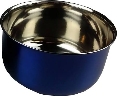A&E Cage Co 10oz Stainless Steel Coop Cup with Ring & Bolt, Blue