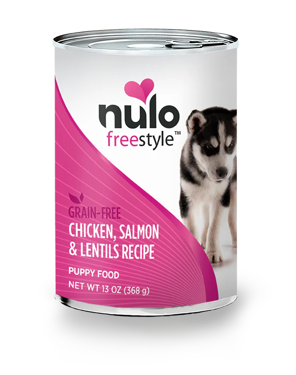 Nulo FreeStyle Chicken, Salmon & Lentil Dog and Puppy wet food, 13 Oz - Image 1